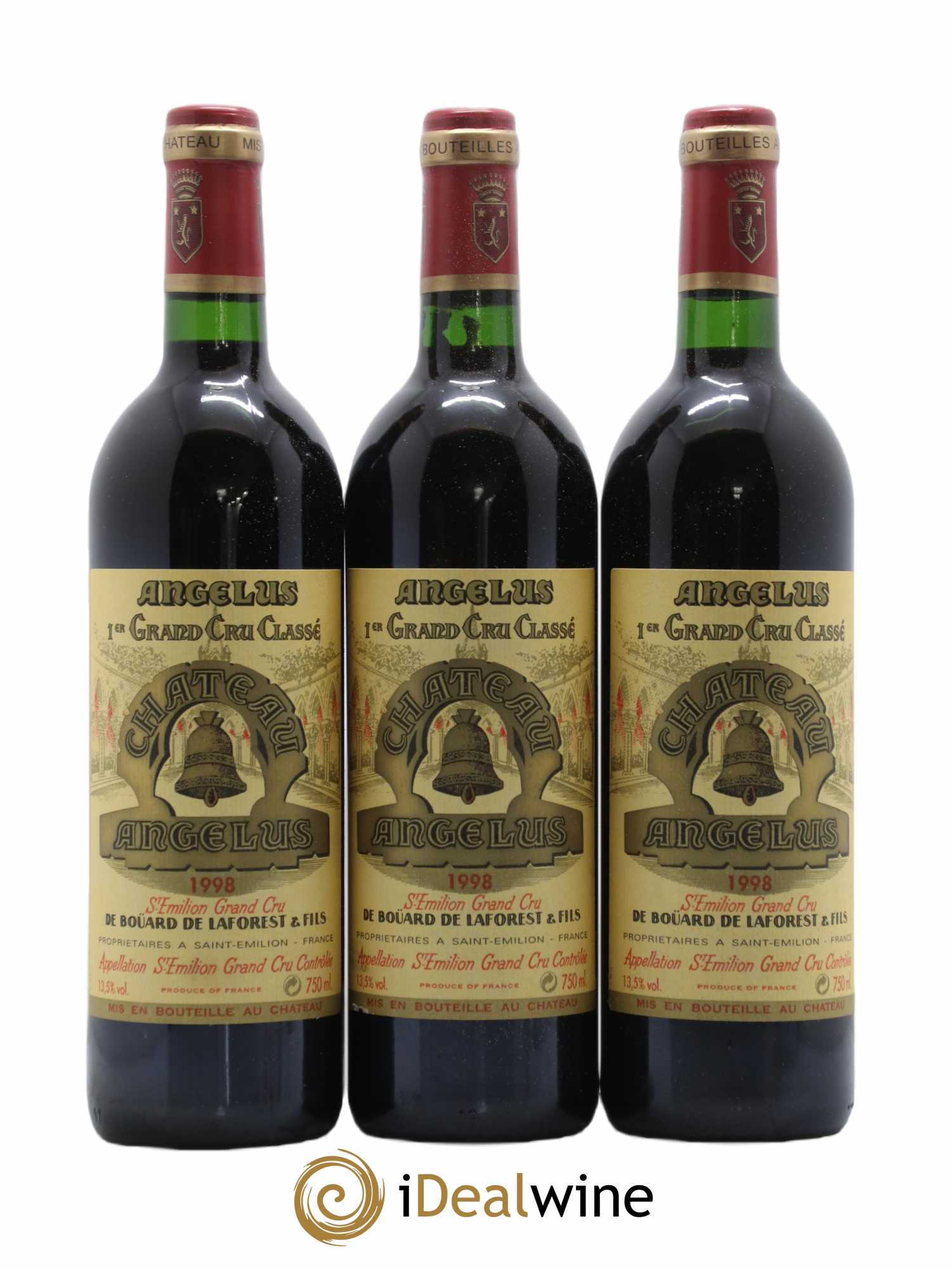 Château Angélus 1er Grand Cru Classé A 1998 - Lot de 12 bouteilles - 4