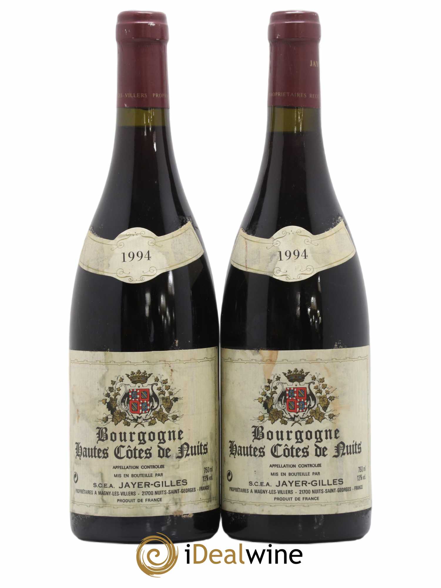 Hautes-Côtes de Nuits 1994 - Posten von 2 Flaschen - 0