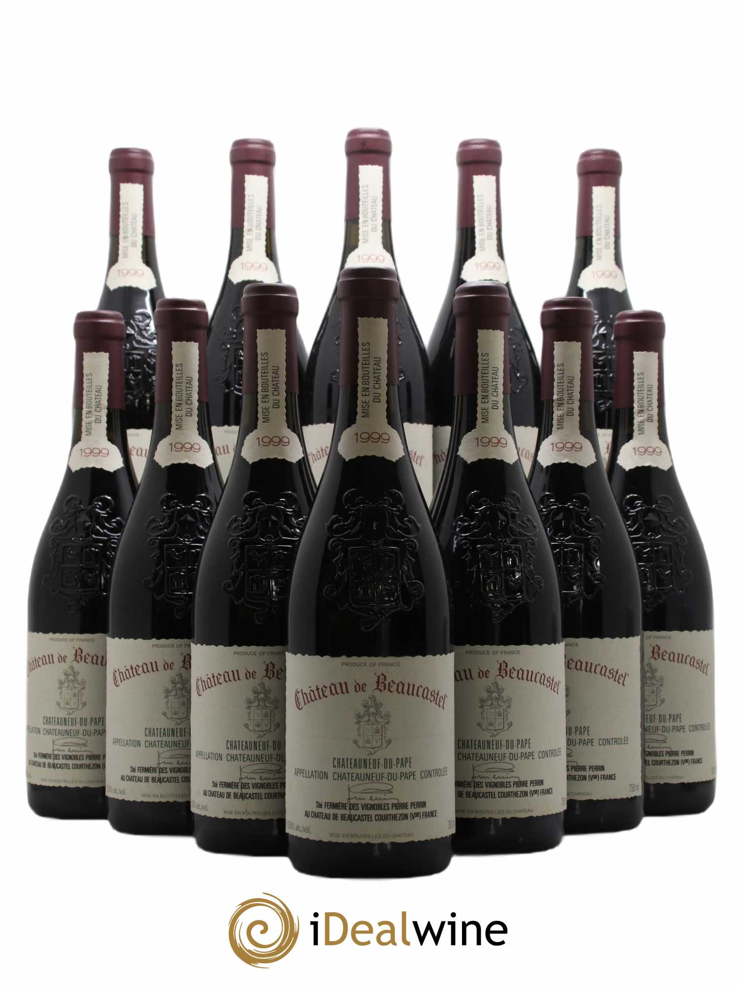 Châteauneuf-du-Pape Château de Beaucastel Famille Perrin 1999 - Lot de 12 bouteilles - 0