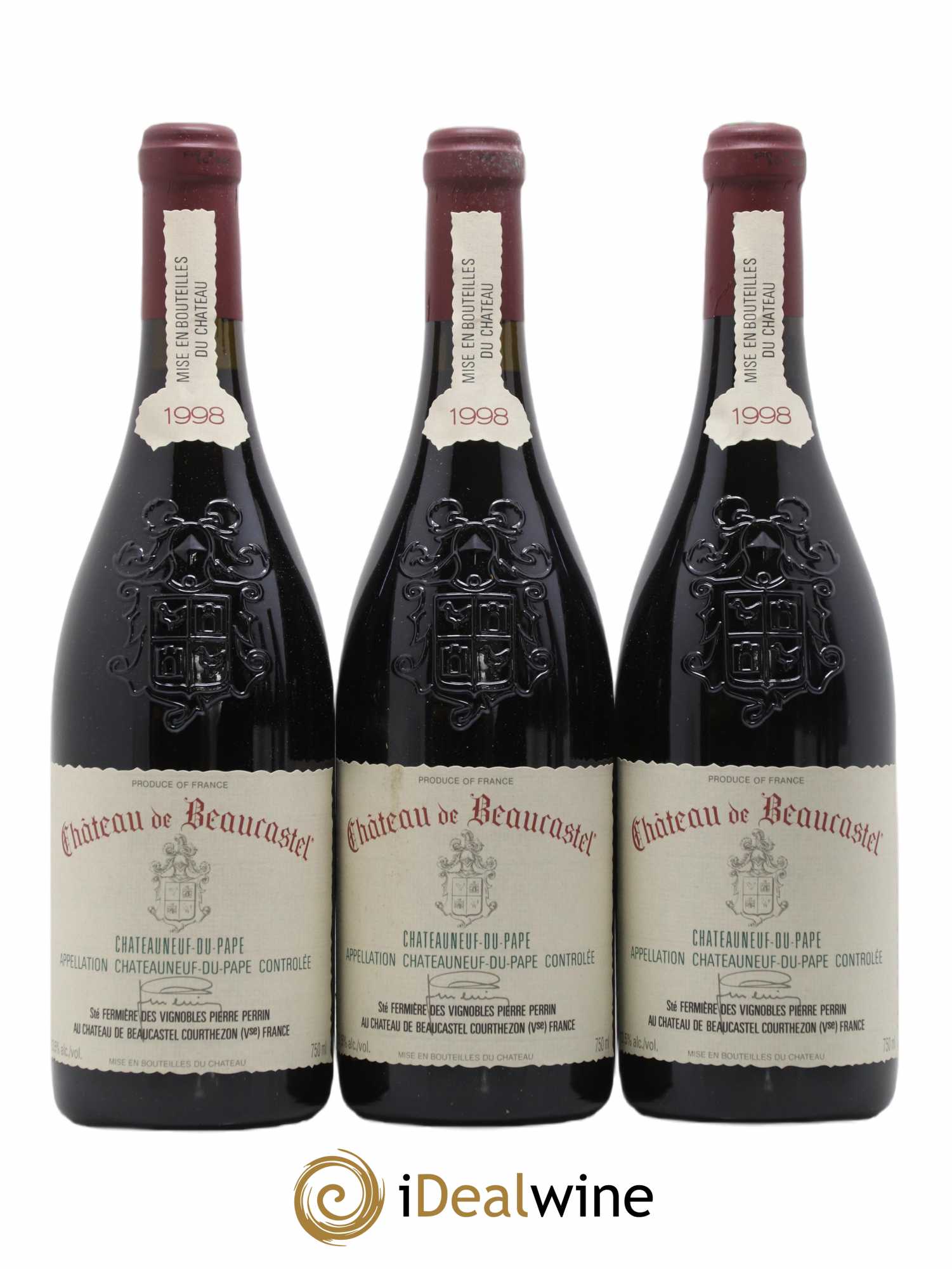 Châteauneuf-du-Pape Château de Beaucastel Famille Perrin 1998 - Lot de 12 bouteilles - 2