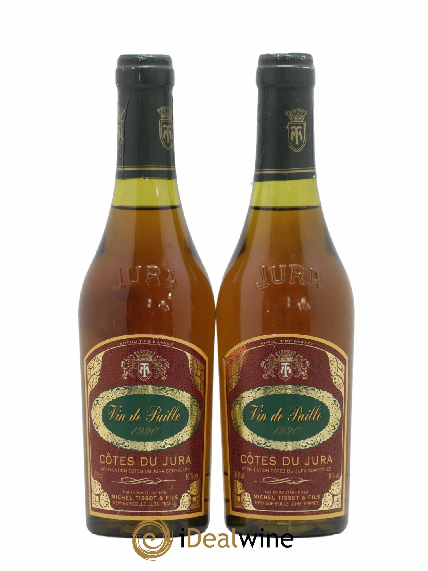 Côtes du Jura Vin de Paille Michel Tissot 1990 - Posten von 2 Demi-Flaschen - 0