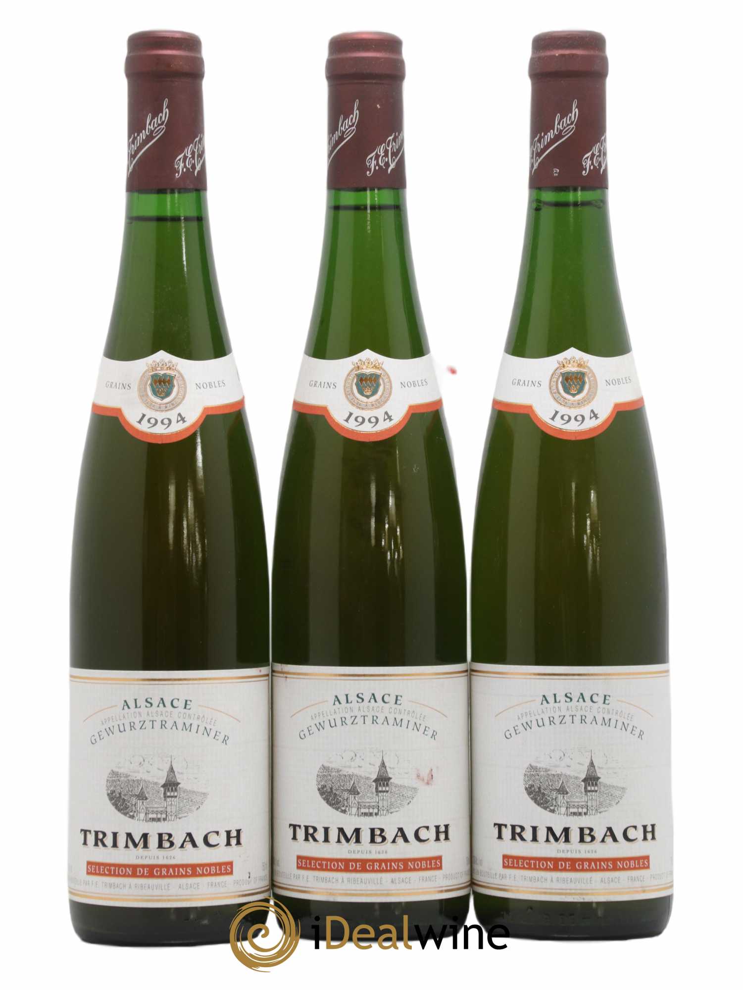 Alsace Gewurztraminer Sélection de Grains Nobles Trimbach (Domaine) 1994 - Lotto di 3 bottiglie - 0