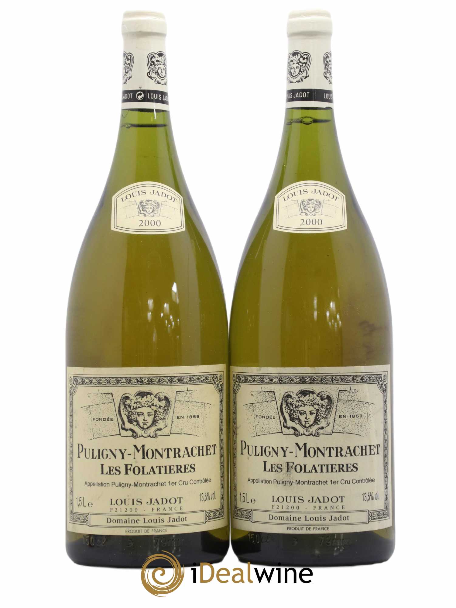 Puligny-Montrachet 1er Cru Les Folatières Domaine Louis Jadot 2000 - Lot de 2 magnums - 0