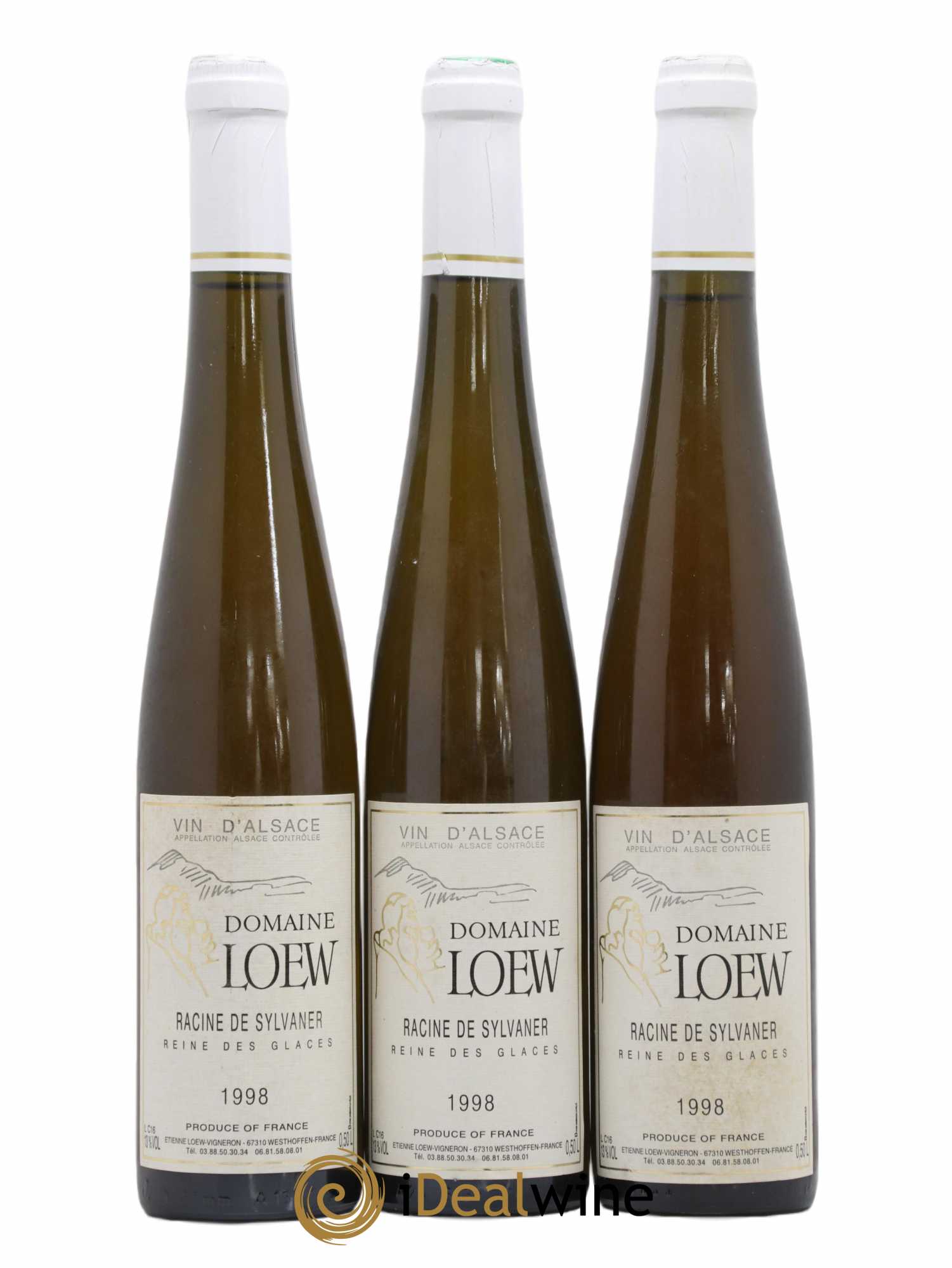 Sylvaner Racine de Sylvaner Reine des Glaces Loew 50cl 1998 - Posten von 3 Flaschen - 0