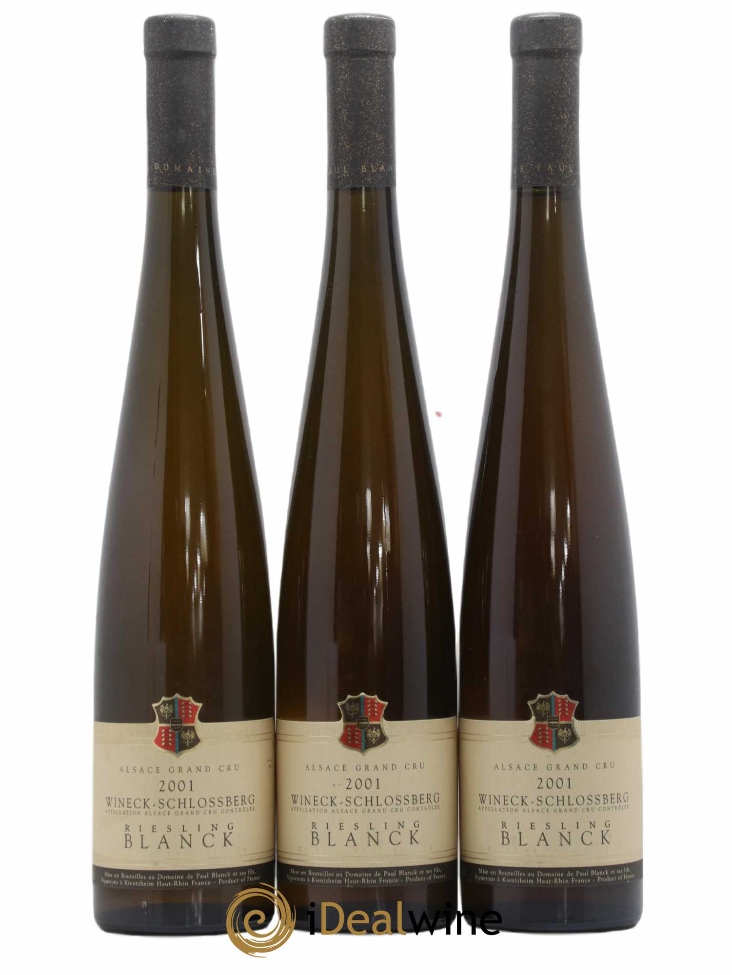 Riesling Grand Cru Wineck-Schlossberg Blanck 2001 - Lotto di 3 bottiglie - 0