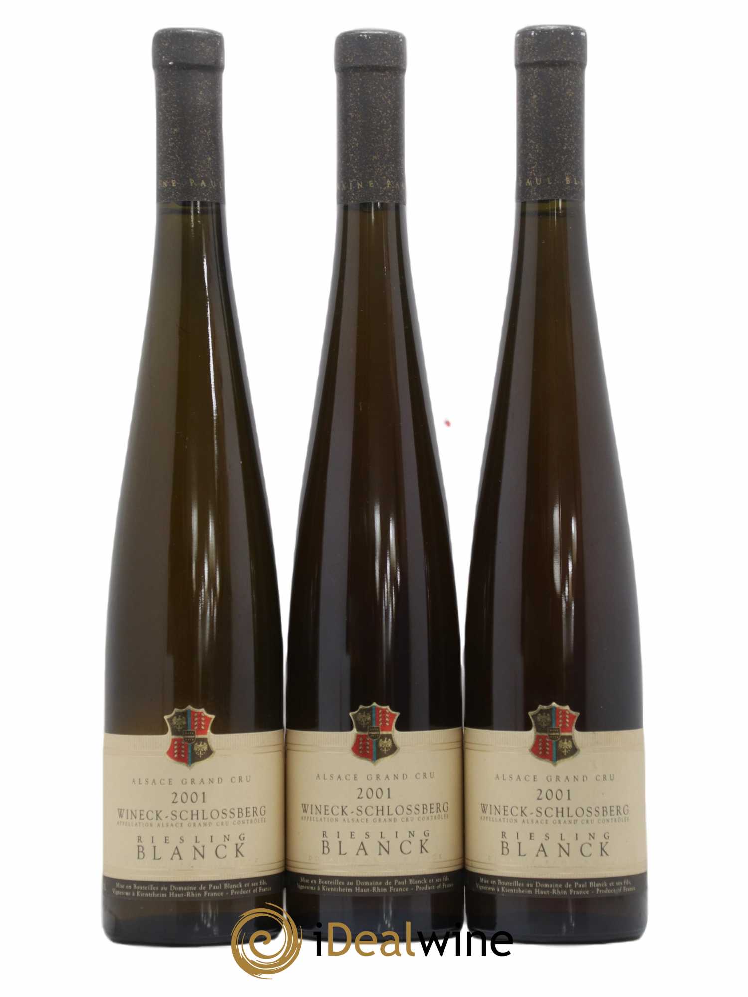 Riesling Grand Cru Wineck-Schlossberg Blanck 2001 - Lotto di 3 bottiglie - 0
