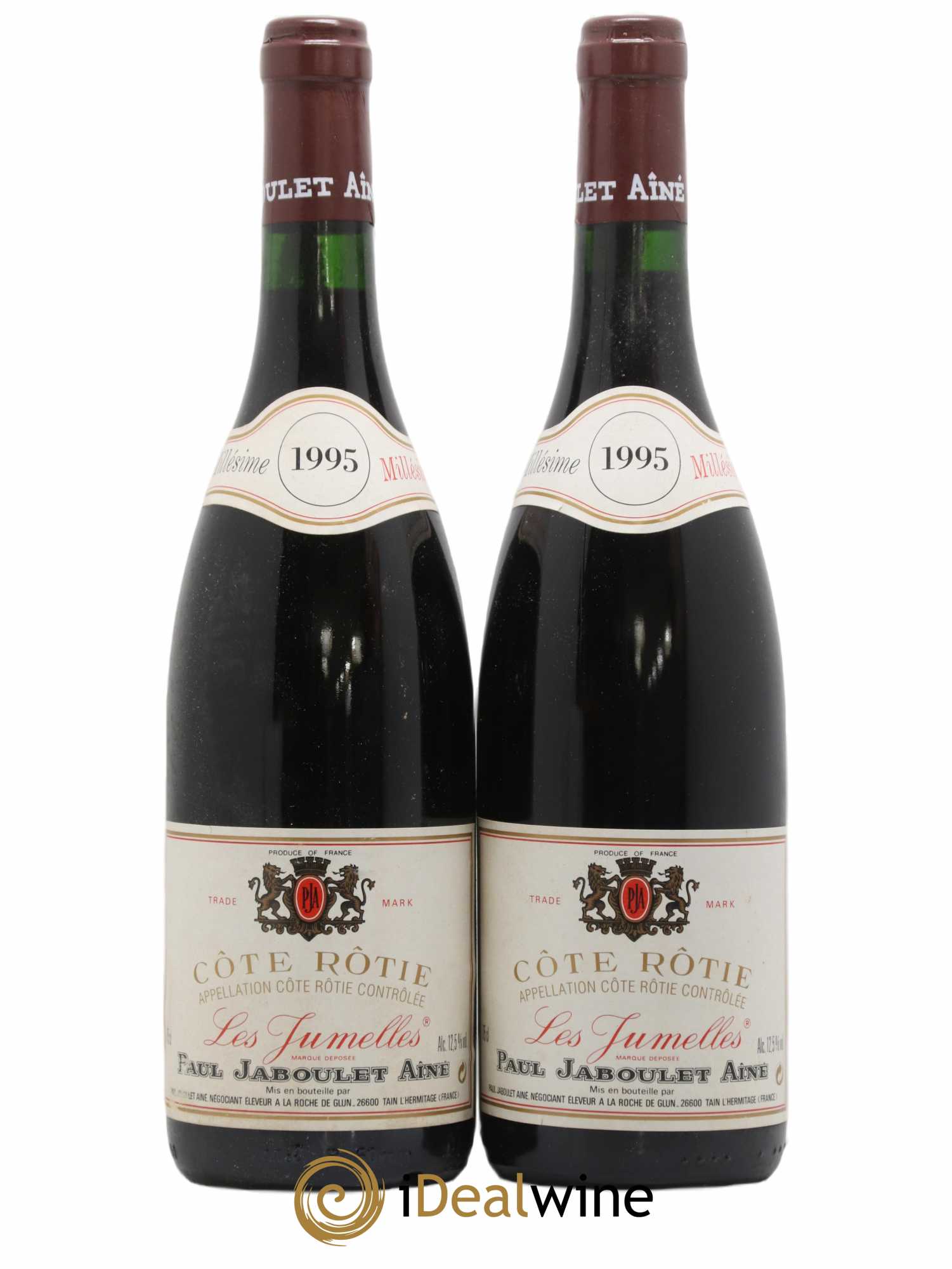 Côte-Rôtie Les Jumelles Paul Jaboulet Ainé 1995 - Lot de 2 bouteilles - 0