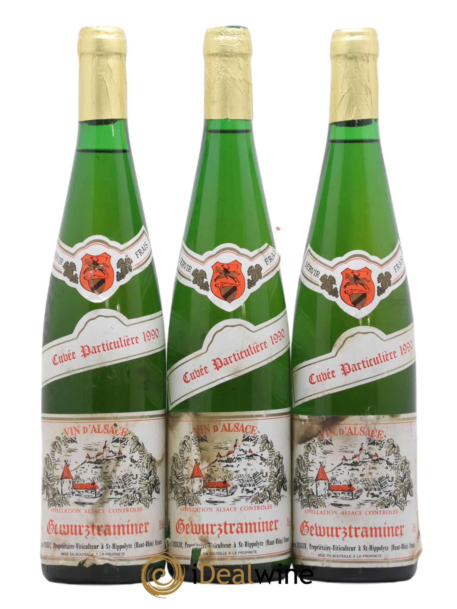 Gewurztraminer Cuvée Particulière Gérard Fessler 1990 - Posten von 3 Flaschen - 0