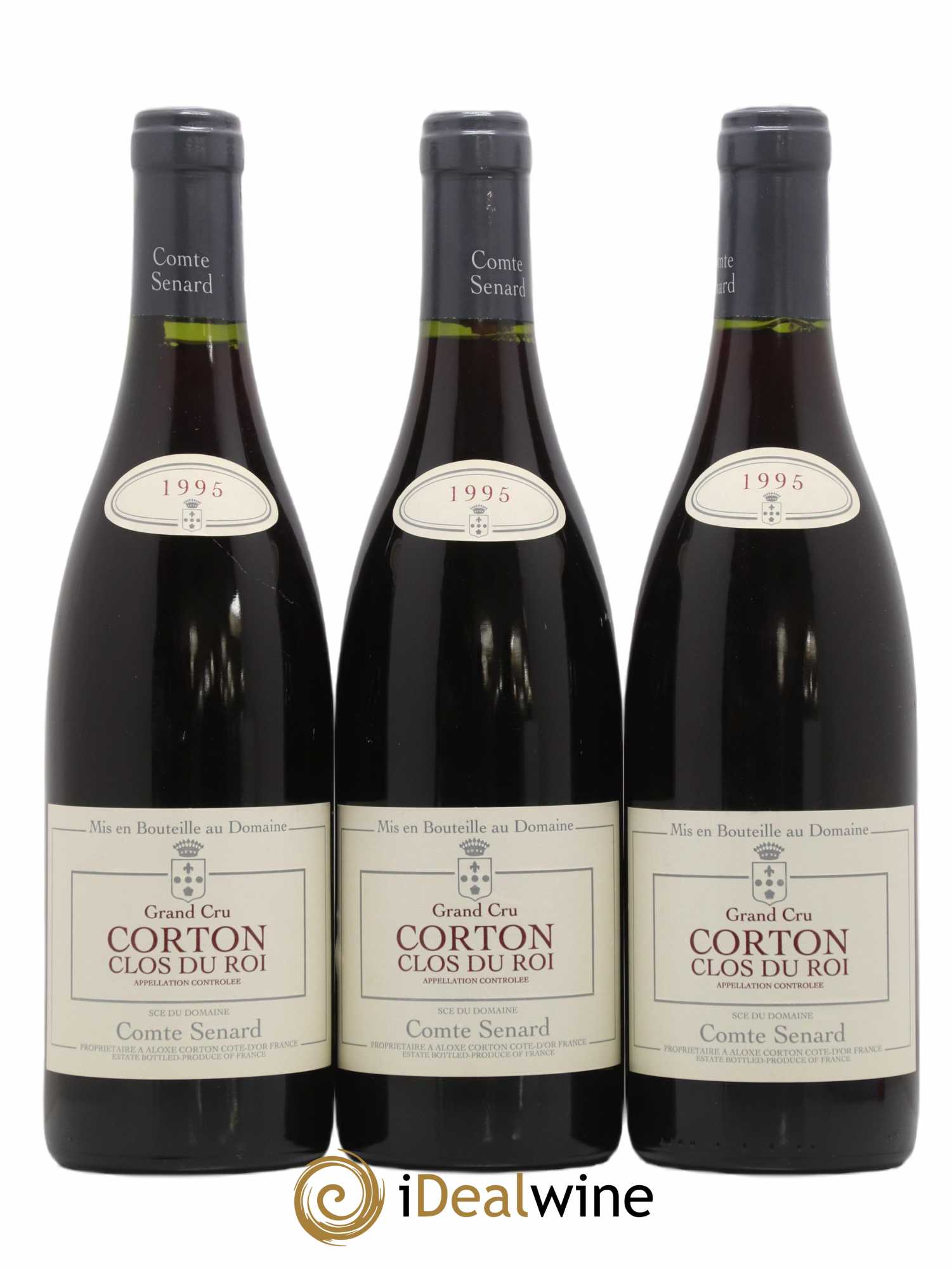 Corton Grand Cru Clos du Roi Comte Senard 1995 - Lot de 3 bouteilles - 0