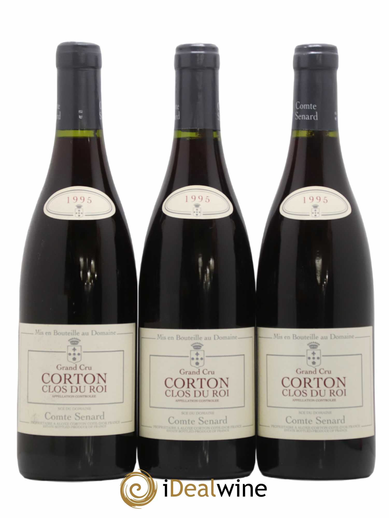 Corton Grand Cru Clos du Roi Comte Senard 1995 - Lot de 3 bouteilles - 0