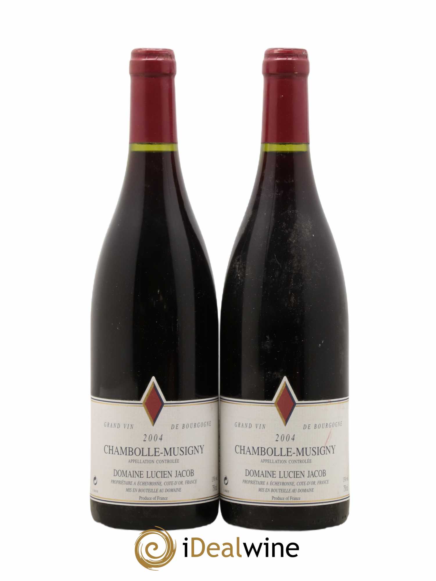 Chambolle-Musigny Lucien Jacob 2004 - Lot de 2 bouteilles - 0