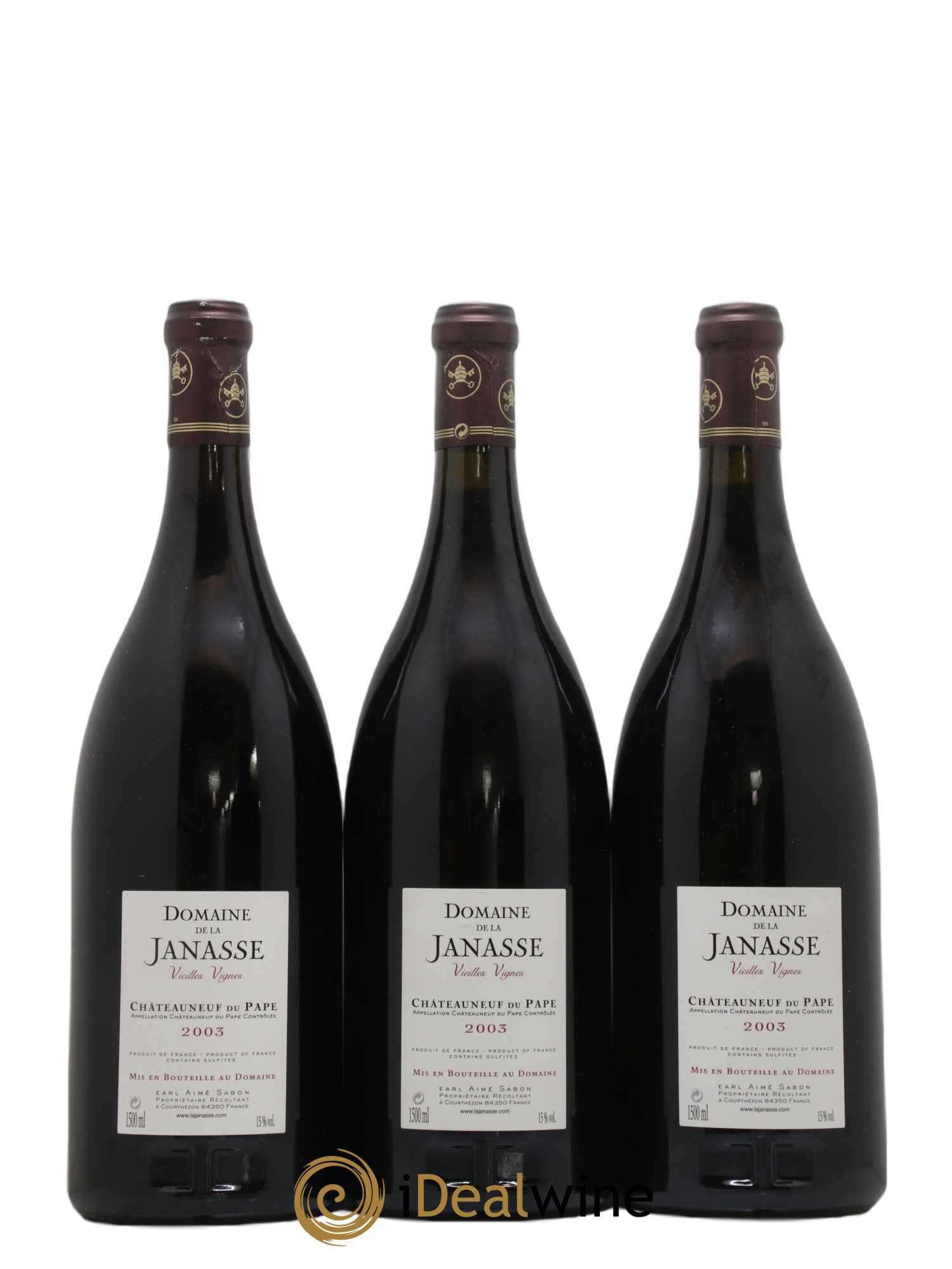Châteauneuf-du-Pape Cuvée Vieilles Vignes La Janasse (Domaine de) 2003 - Lot de 6 magnums - 2