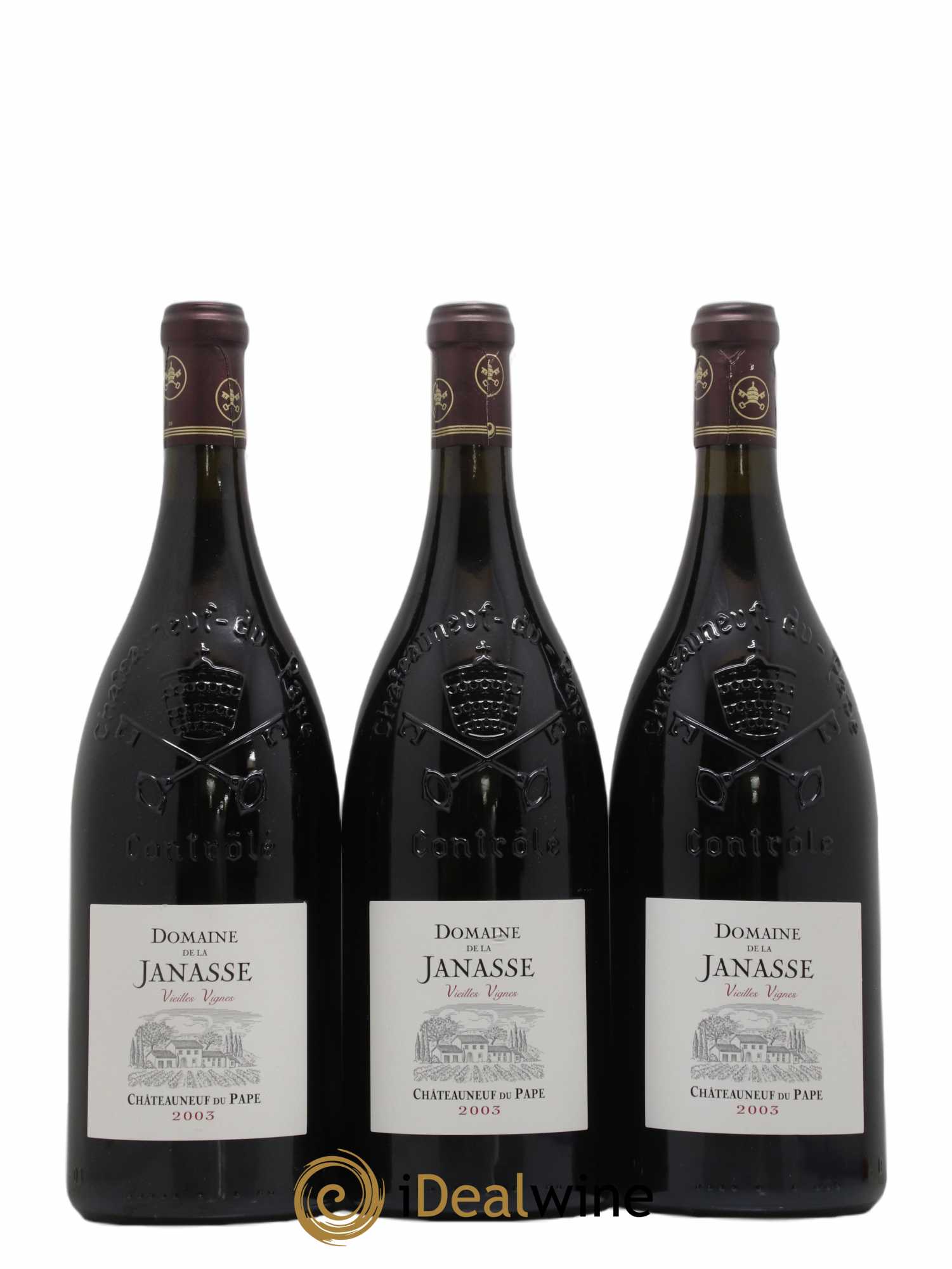 Châteauneuf-du-Pape Cuvée Vieilles Vignes La Janasse (Domaine de) 2003 - Lot de 6 magnums - 3