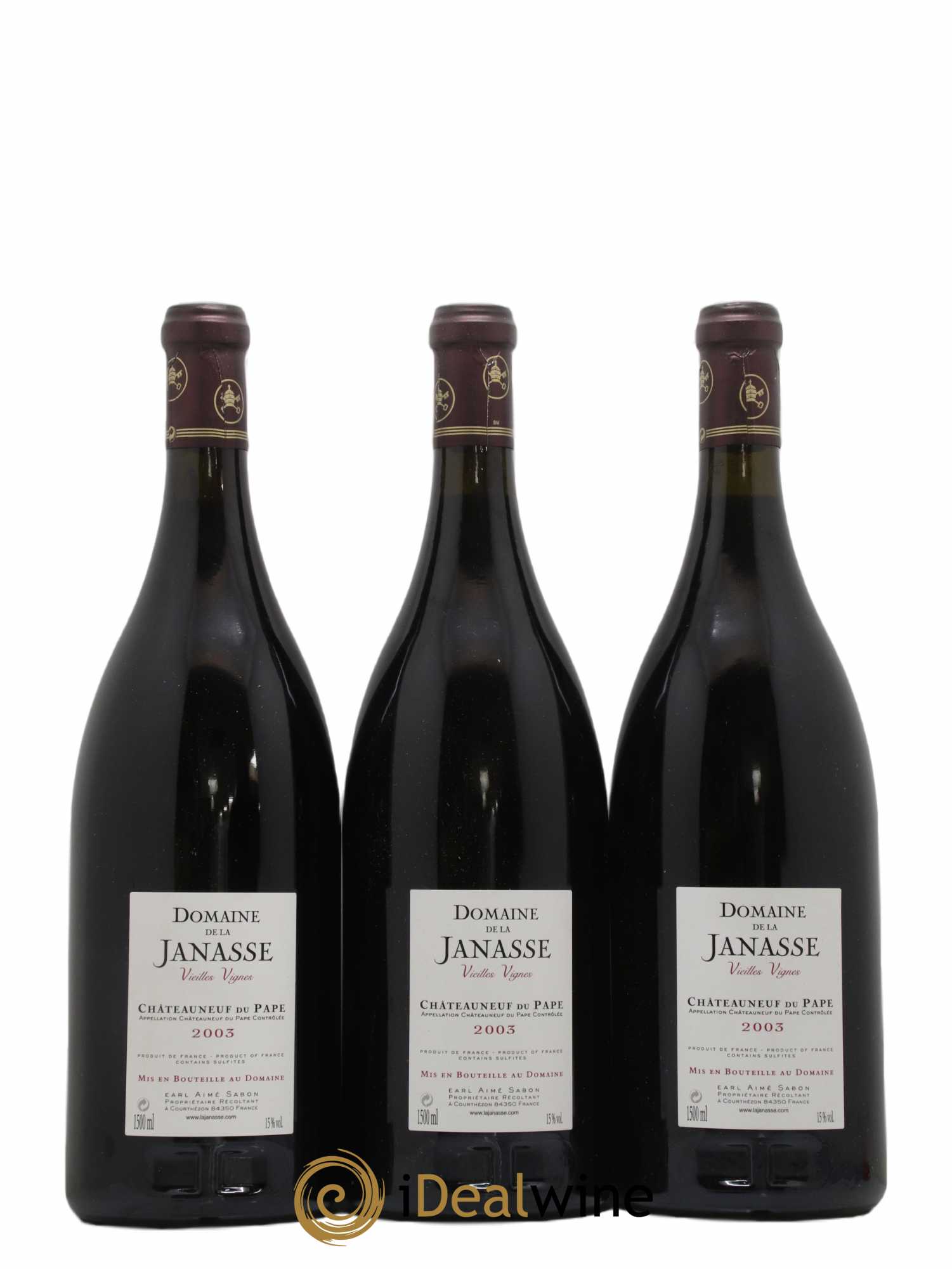 Châteauneuf-du-Pape Cuvée Vieilles Vignes La Janasse (Domaine de) 2003 - Lot de 6 magnums - 4