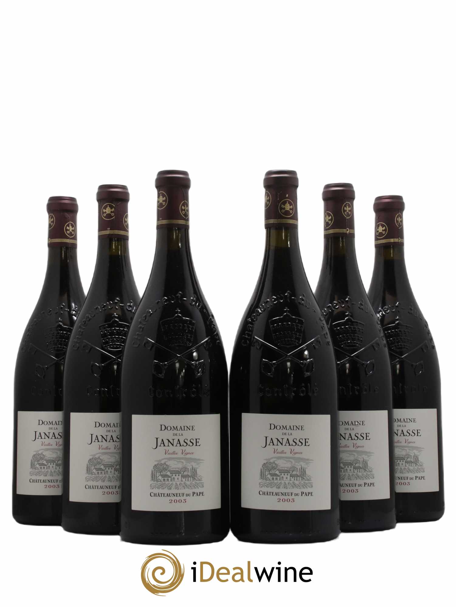 Châteauneuf-du-Pape Cuvée Vieilles Vignes La Janasse (Domaine de) 2003 - Lot de 6 magnums - 0