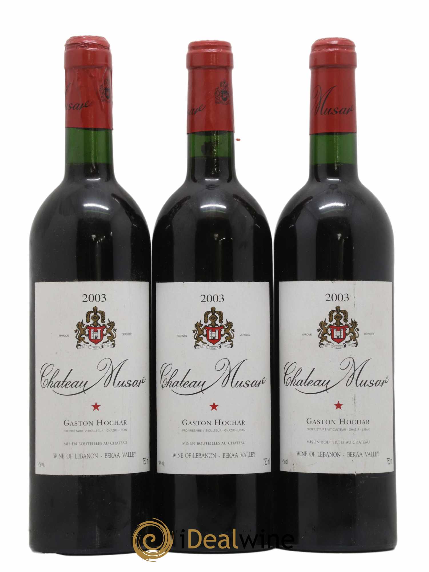 Château Musar Serge Hochar 2003 - Lot de 3 bouteilles - 0