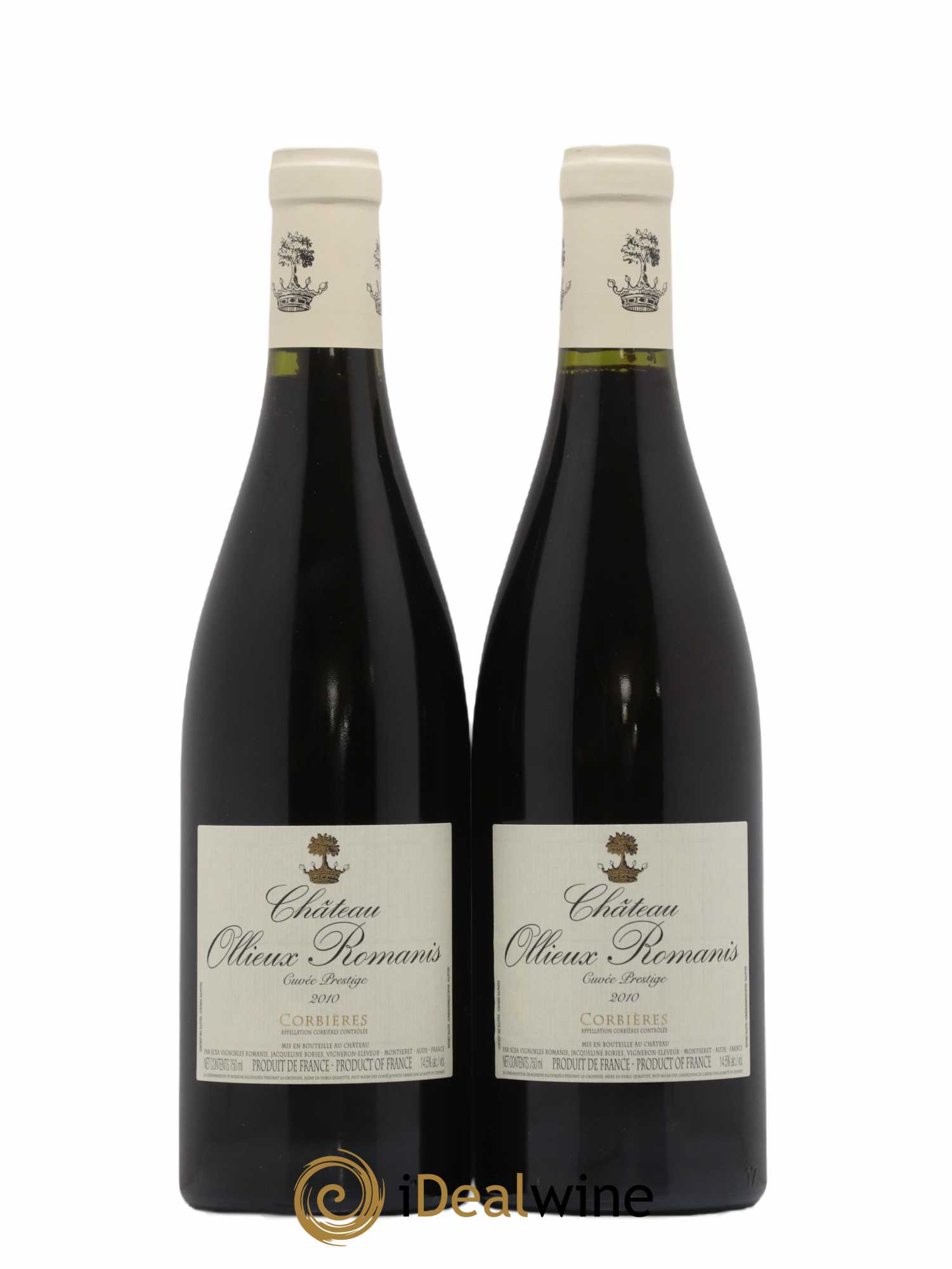 Corbières Cuvée Prestige Château Ollieux Romanis 2010 - Posten von 2 Flaschen - 0