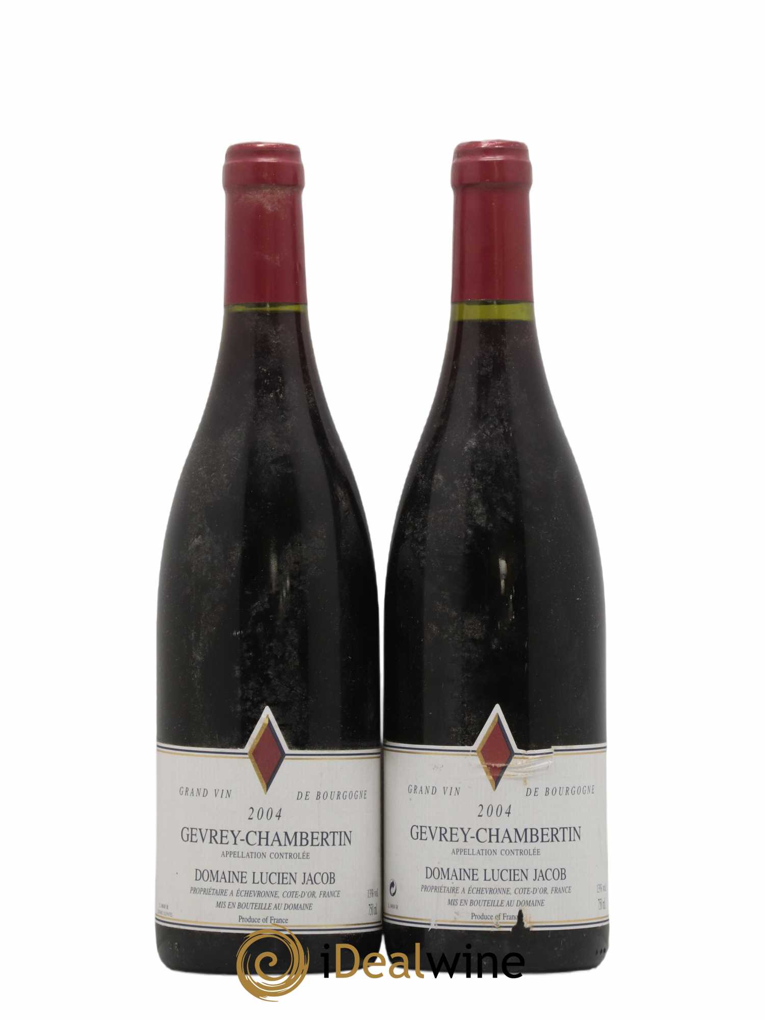Gevrey-Chambertin Lucien Jacob 2004 - Lot de 2 bouteilles - 0