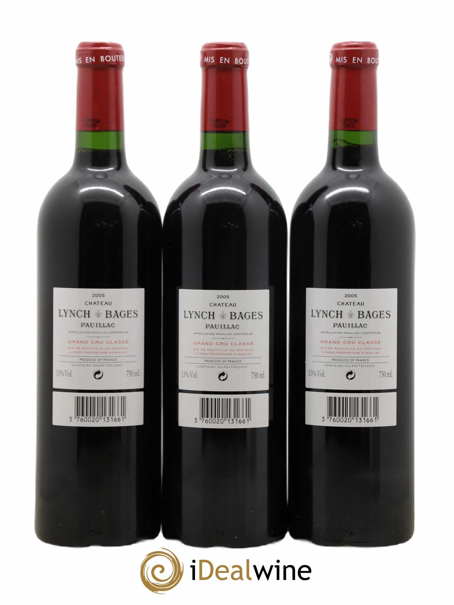 Château Lynch Bages 5ème Grand Cru Classé 2005 - Lot de 12 bouteilles - 6