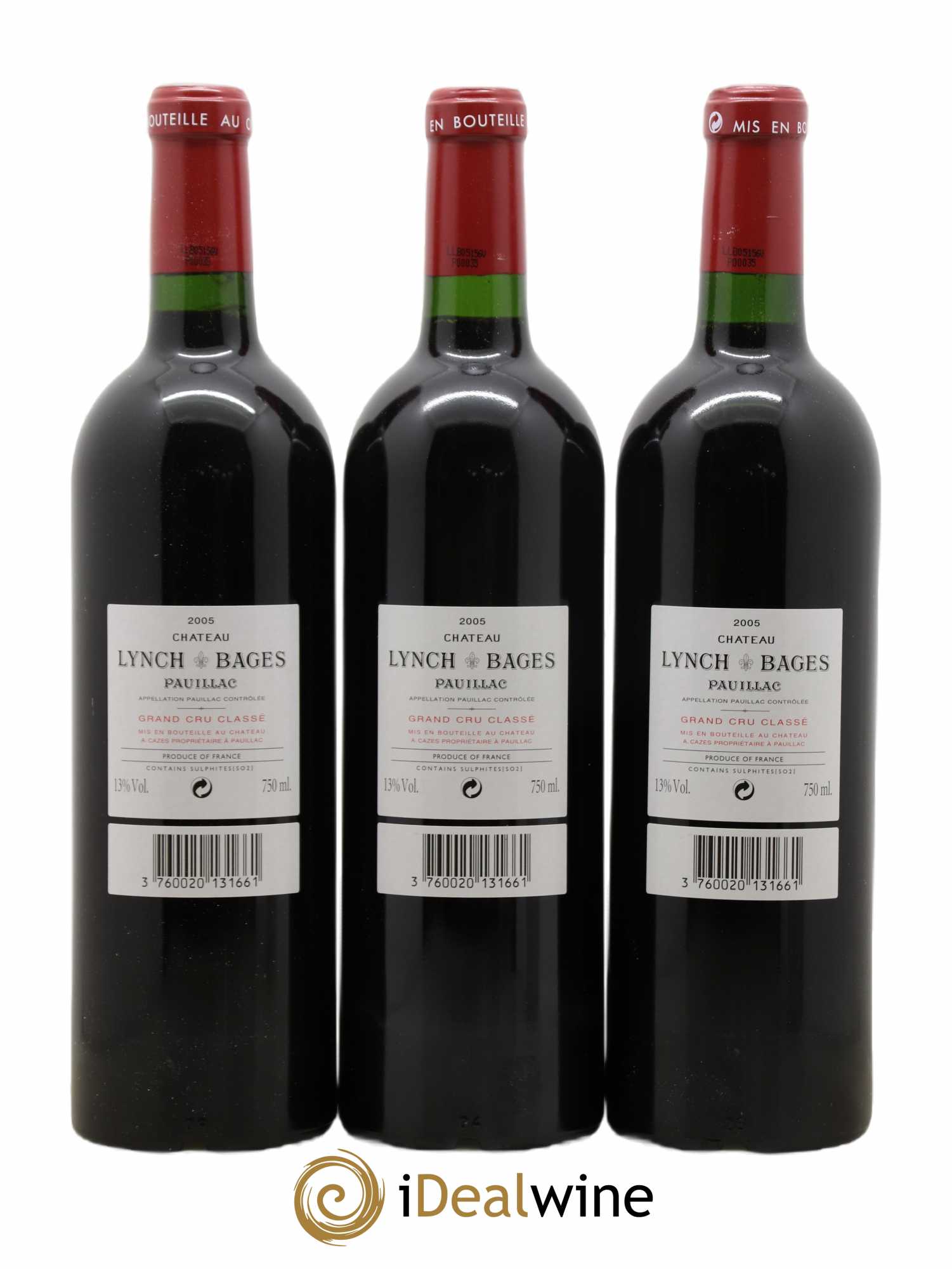 Château Lynch Bages 5ème Grand Cru Classé 2005 - Lot de 12 bouteilles - 8