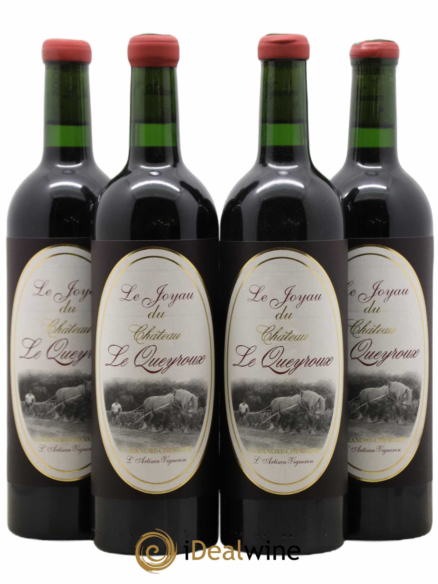 Premières-Côtes-de-Blaye (Blaye-Côtes-de-Bordeaux) L'homme Cheval Le Joyau du Château Le Queyroux 2005 - Lotto di 4 bottiglie - 0