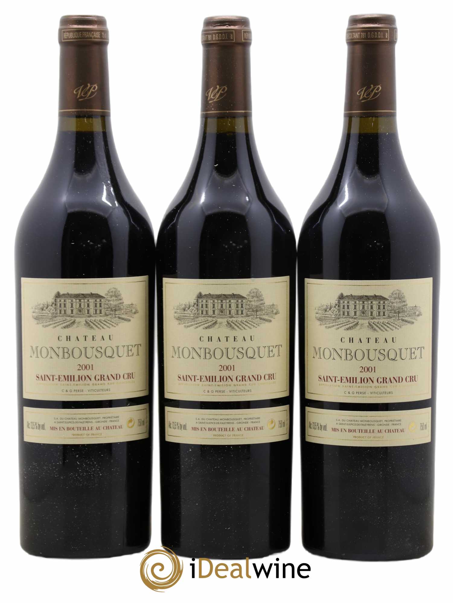 Château Monbousquet Grand Cru Classé 2001 - Lot de 12 bouteilles - 3