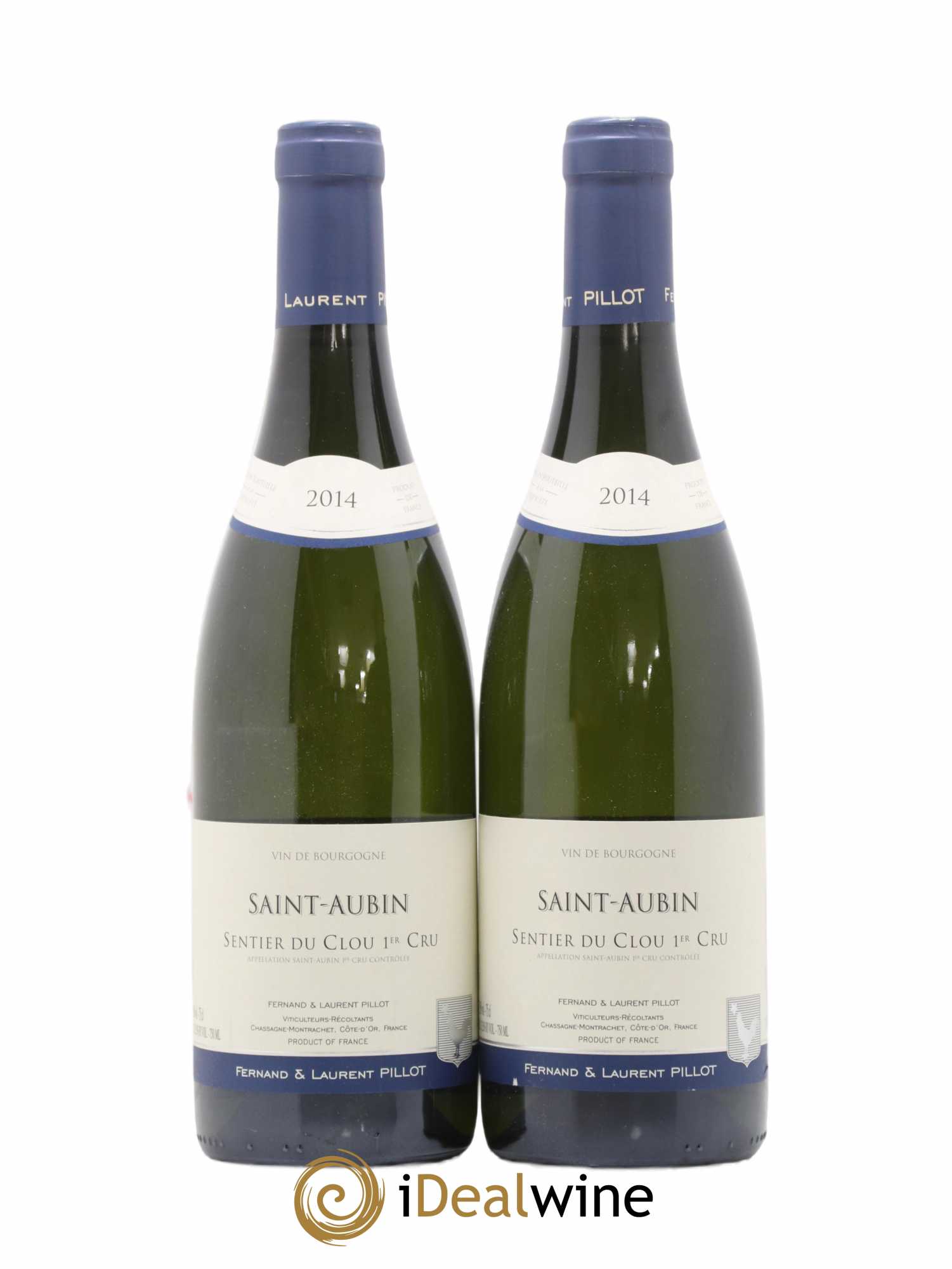Saint-Aubin 1er Cru Sentier Du Clou Fernand & Laurent Pillot 2014 - Posten von 2 Flaschen - 0
