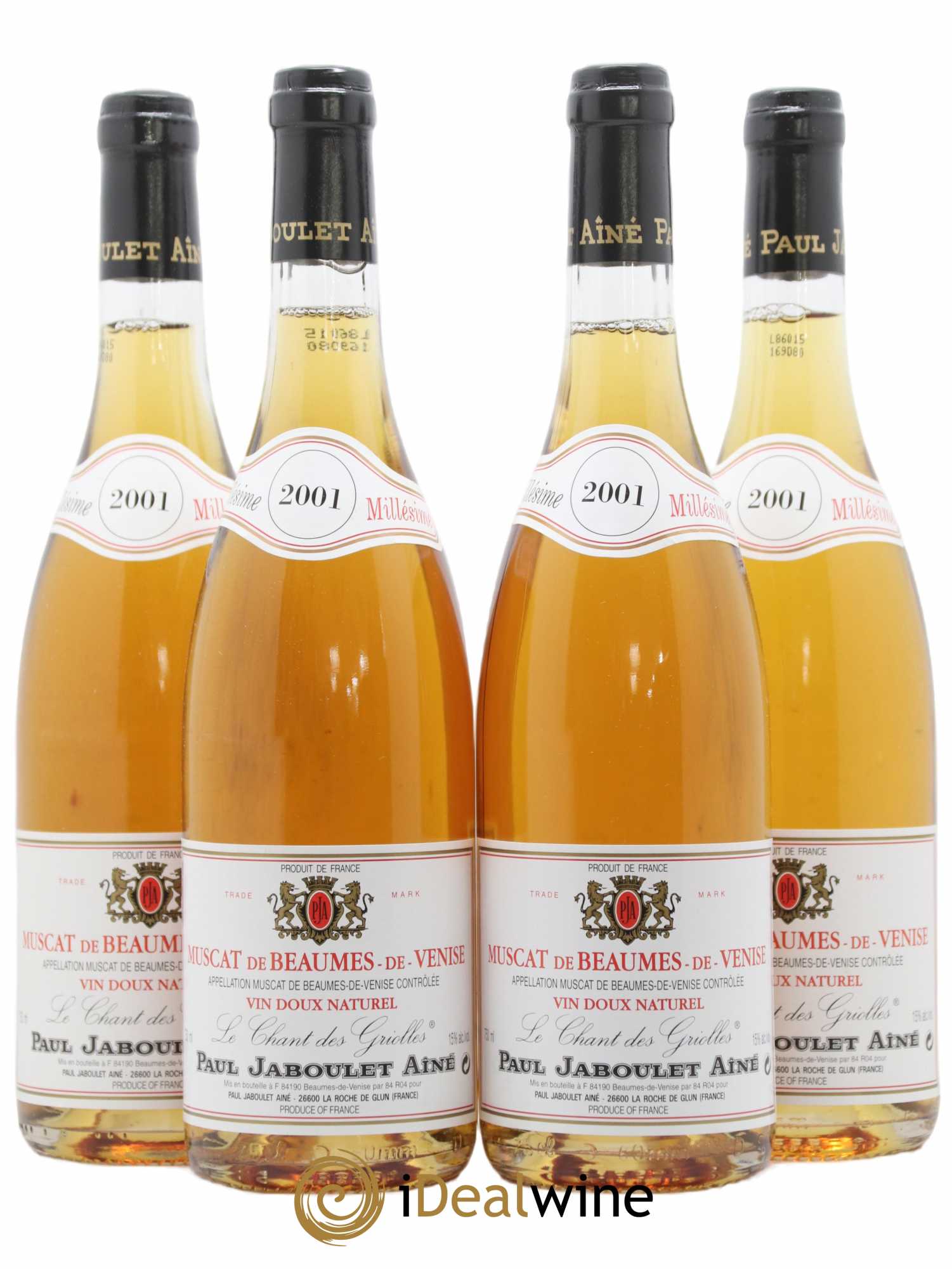 Muscat de Beaumes de Venise Paul Jaboulet Ainé de Thalabert 2001 - Lotto di 4 bottiglie - 0