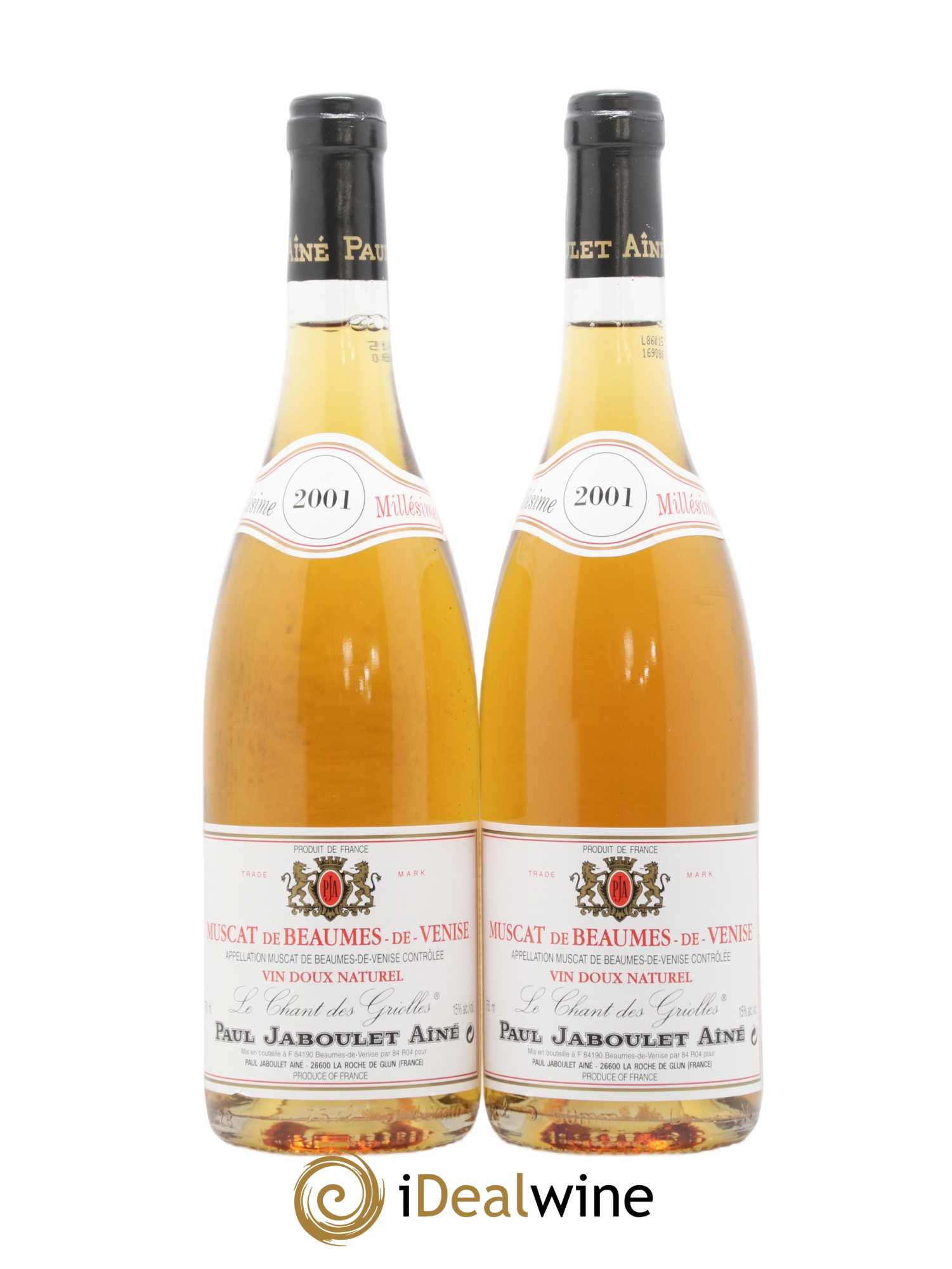 Muscat de Beaumes de Venise Paul Jaboulet Ainé de Thalabert 2001 - Lotto di 2 bottiglie - 0