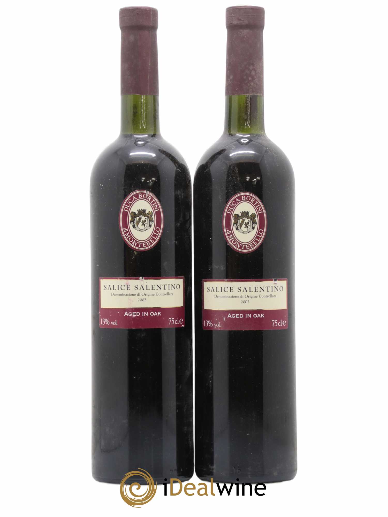 Italie Duca Bortini di Montebello Salice Salentino 2002 - Posten von 2 Flaschen - 0