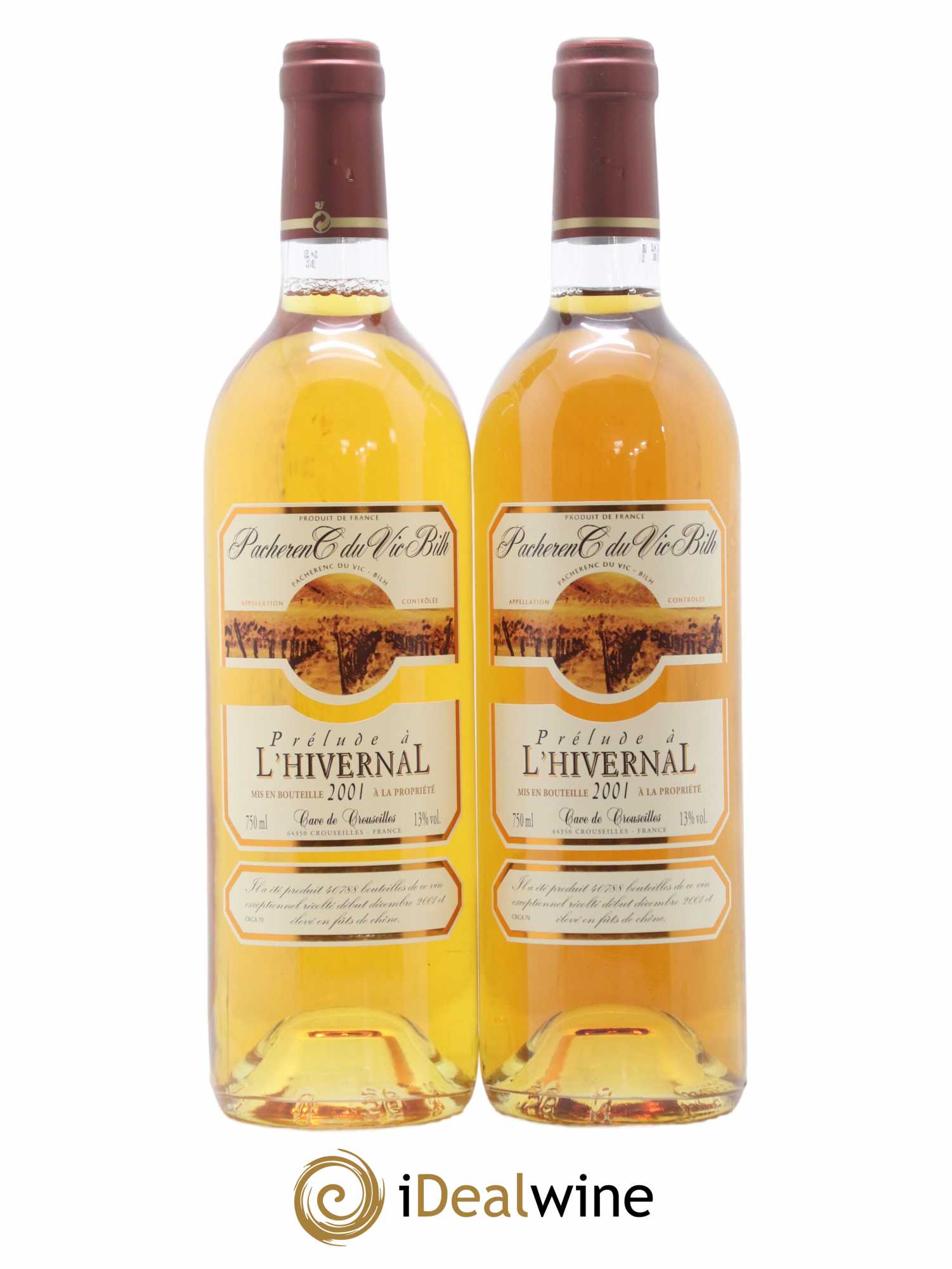 Pacherenc du Vic-Bilh Cave de Crouseilles Prelude a l'hivernal 2001 - Lotto di 2 bottiglie - 0
