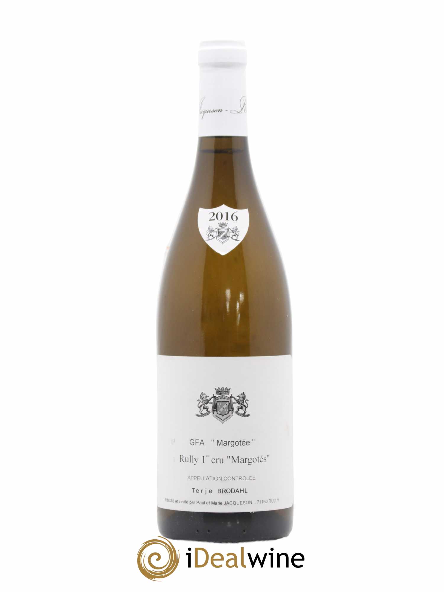 Rully 1er Cru Margotés Paul & Marie Jacqueson 2016 - Lot de 1 bouteille - 0