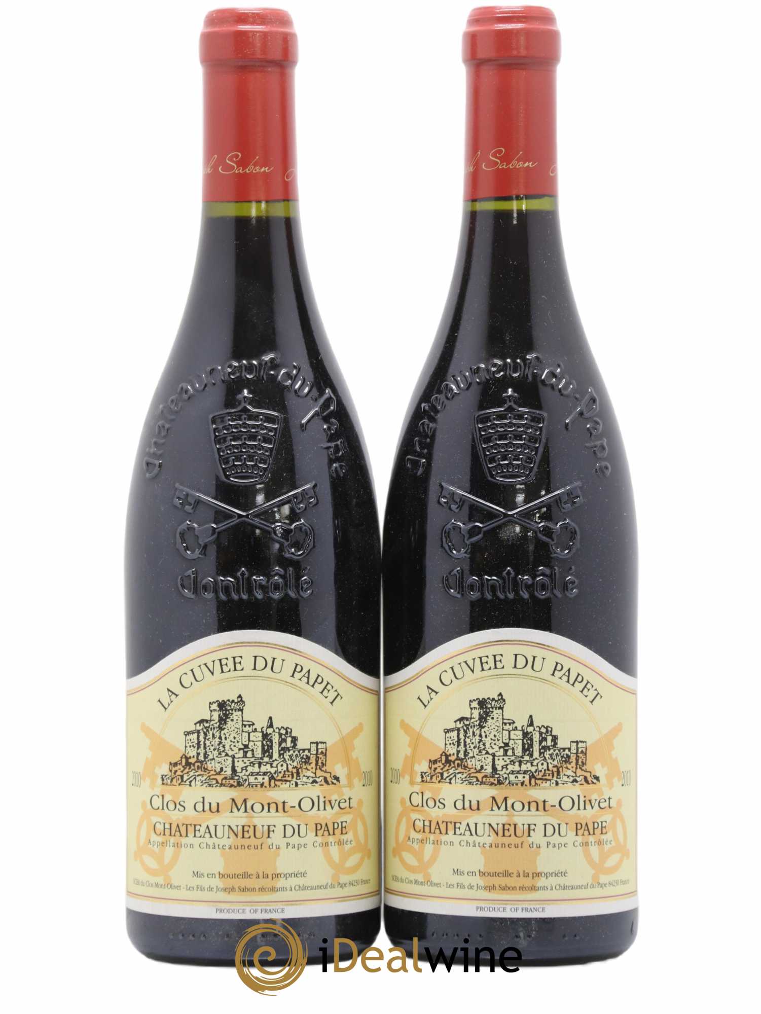 Châteauneuf-du-Pape Cuvée du Papet Clos du Mont-Olivet 2010 - Lot de 2 bouteilles - 0
