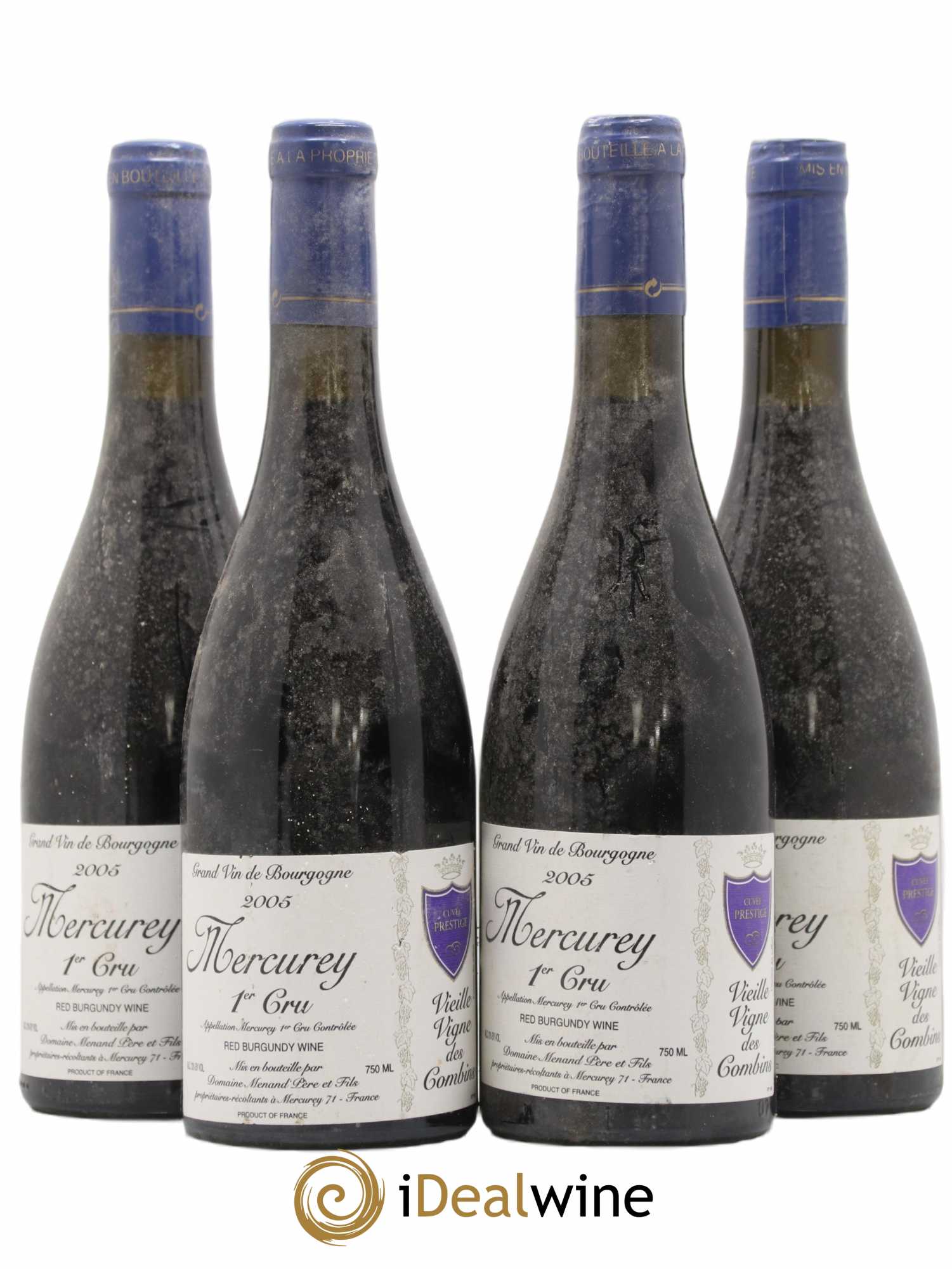 Mercurey 1er Cru Vielle Vigne De Combins Menand Pere Et Fils 2005 - Posten von 4 Flaschen - 0