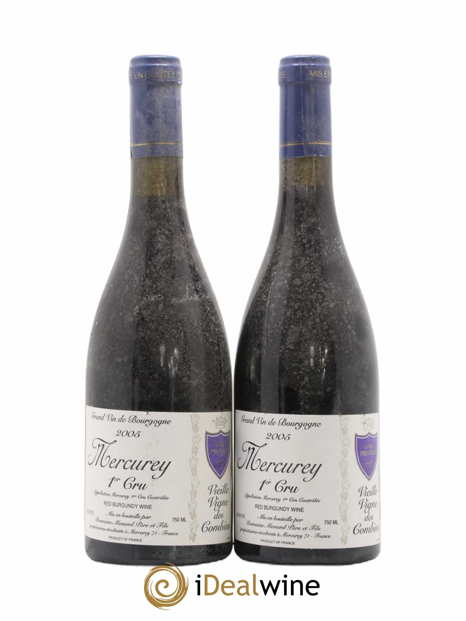 Mercurey 1er Cru Vielles Vigne De Combins Menand Pere Et Fils 2005 - Posten von 2 Flaschen - 0