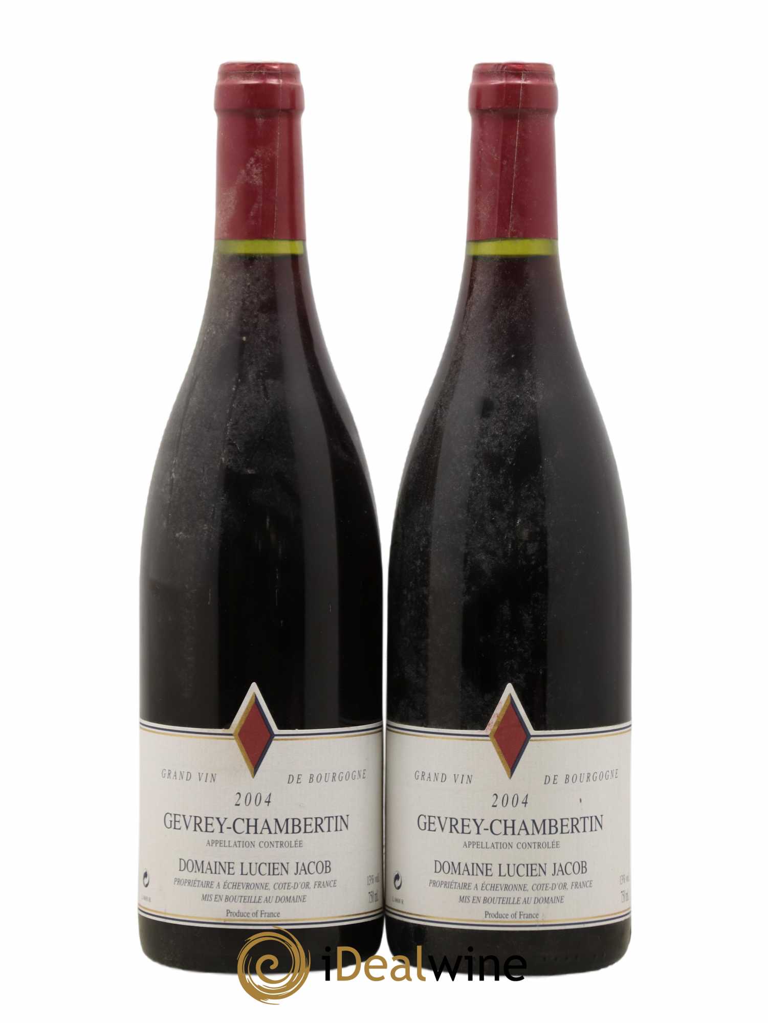 Gevrey-Chambertin Lucien Jacob 2004 - Lot de 2 bouteilles - 0