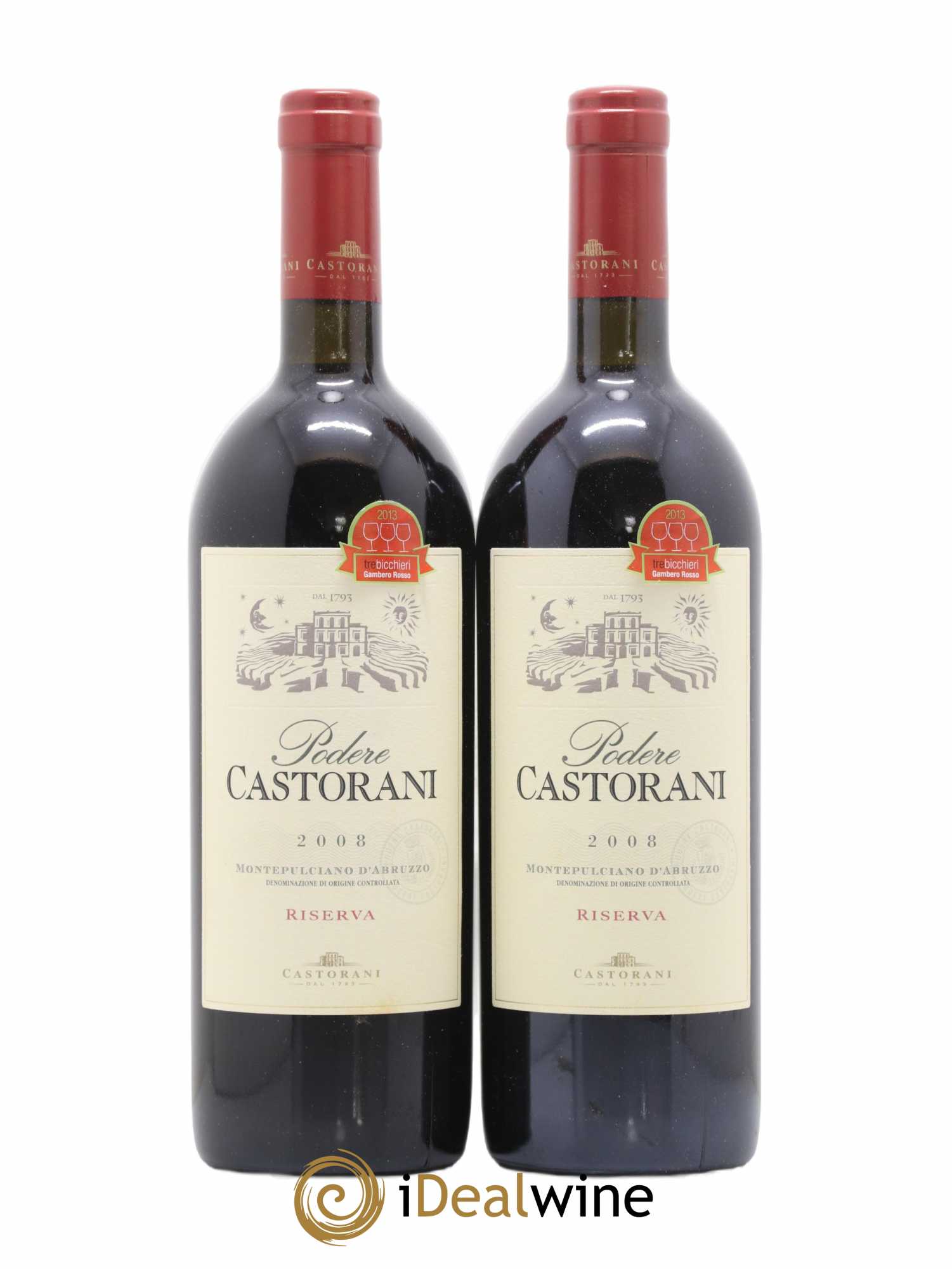 Montepulciano d'Abruzzo Riserva Podere Castorani 2008 - Lot de 2 bouteilles - 0