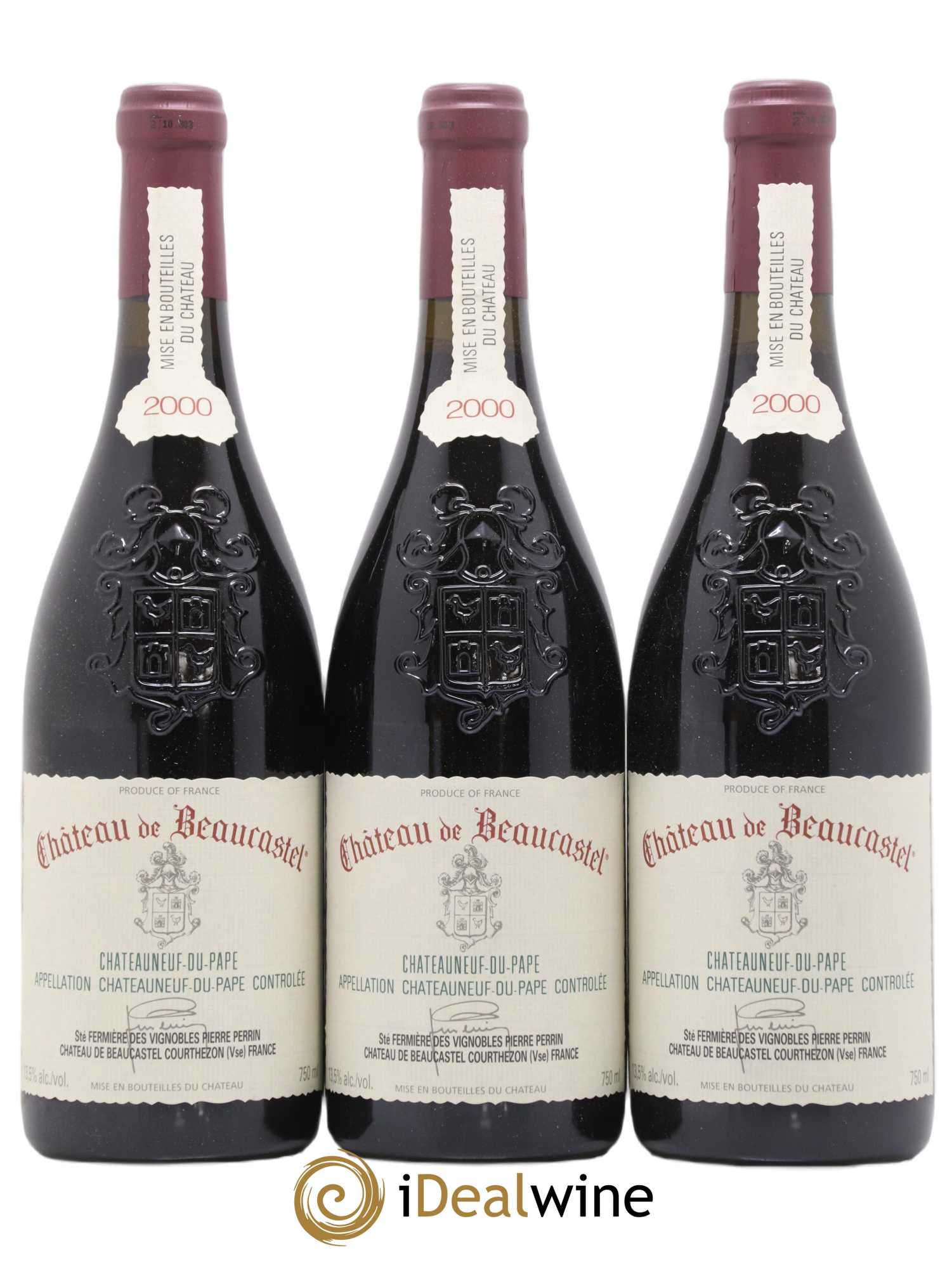Châteauneuf-du-Pape Château de Beaucastel Famille Perrin 2000 - Lot de 12 bouteilles - 2