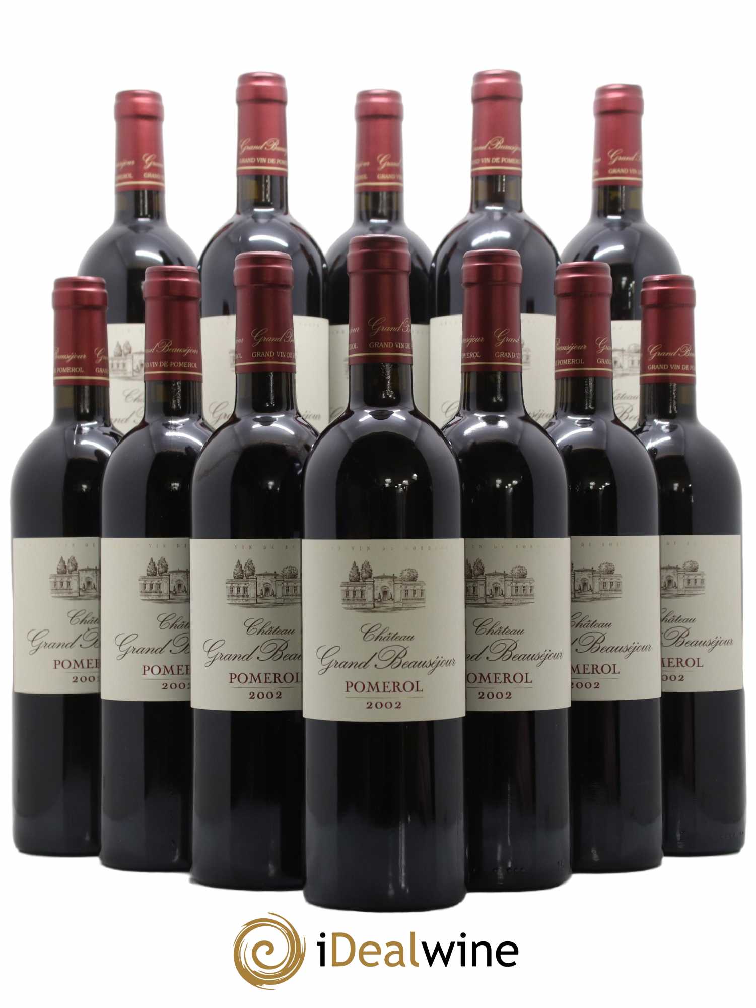 Grand Beauséjour 2002 - Lot de 12 bouteilles - 0