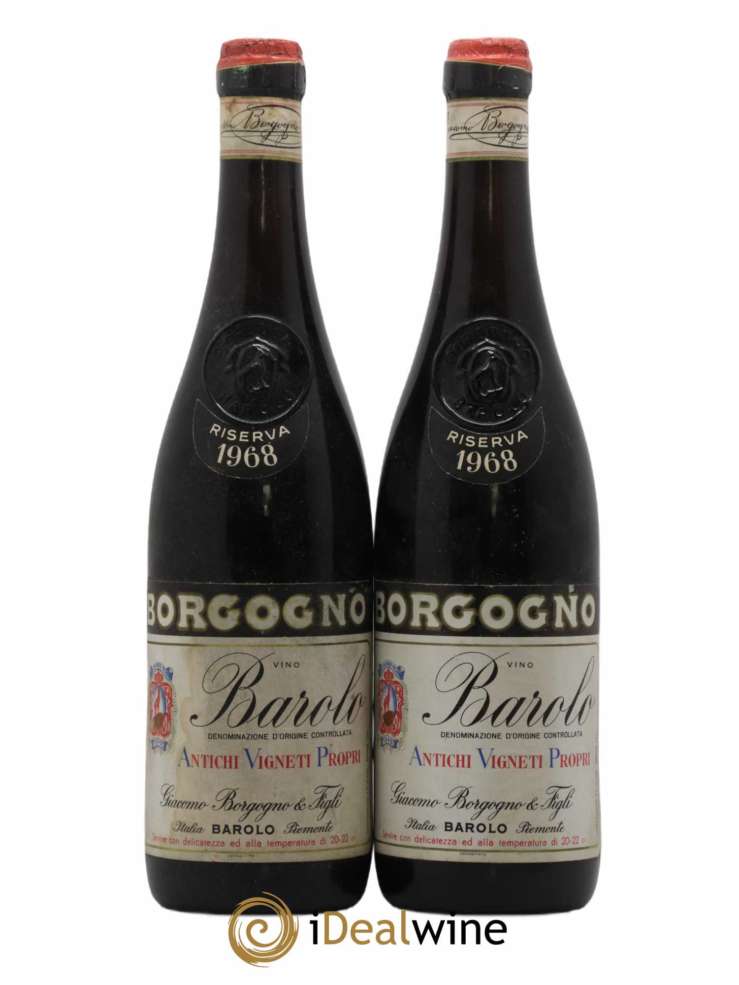 Barolo Antichi Vigneti Propri Borgogno 1968 - Posten von 2 Flaschen - 0