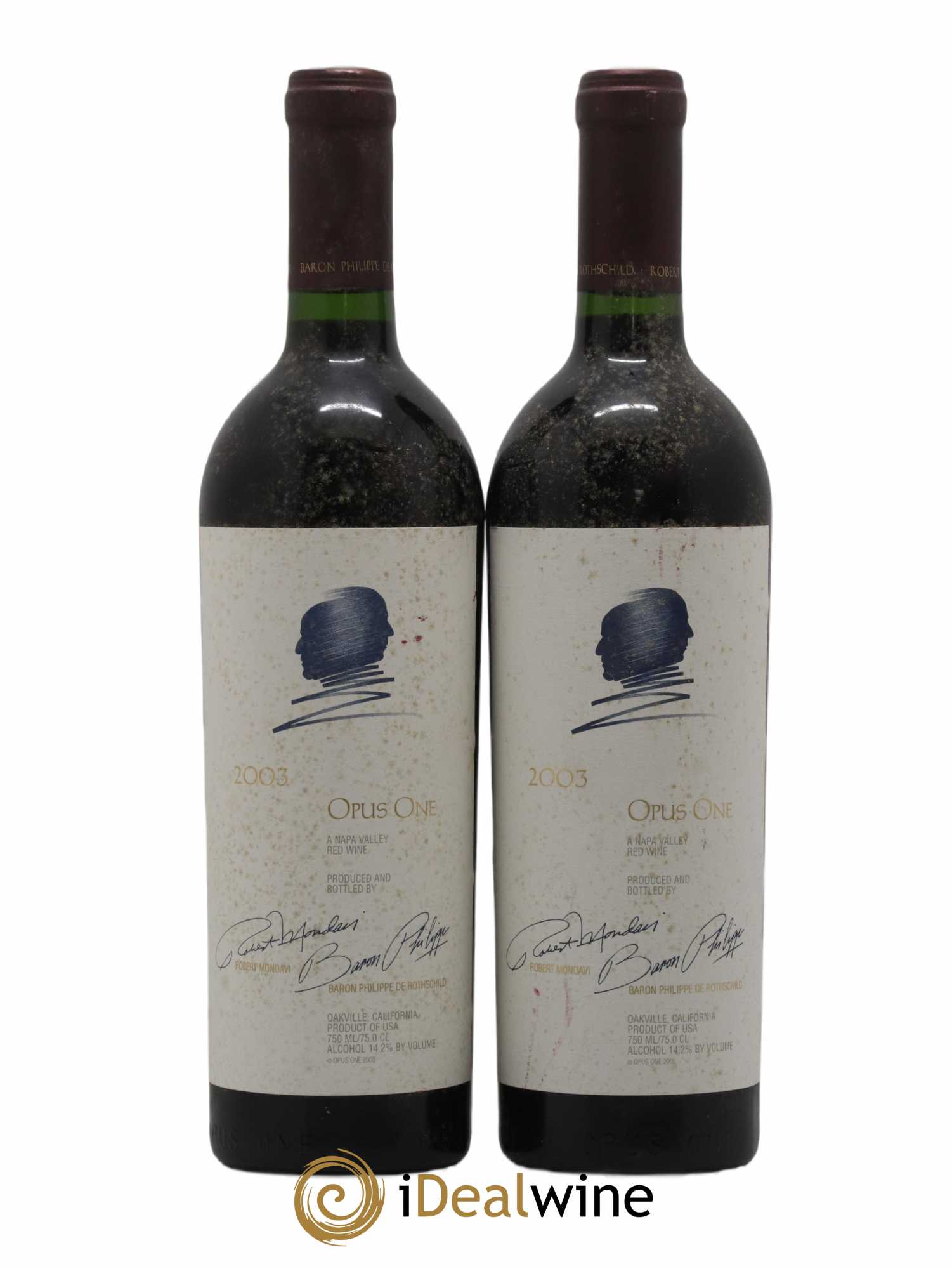 Napa Valley Opus One Robert Mondavi 2003 - Lot de 2 bouteilles - 0