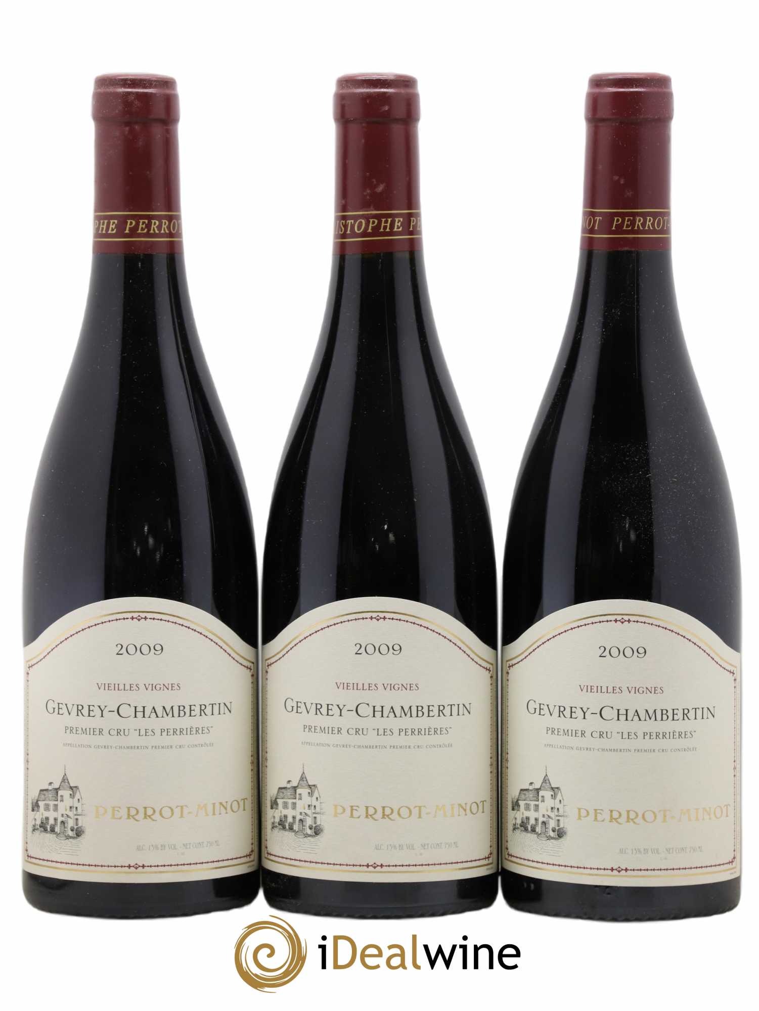 Gevrey-Chambertin 1er Cru Les Perrières Vieilles Vignes Perrot-Minot 2009 - Lot de 3 bouteilles - 0