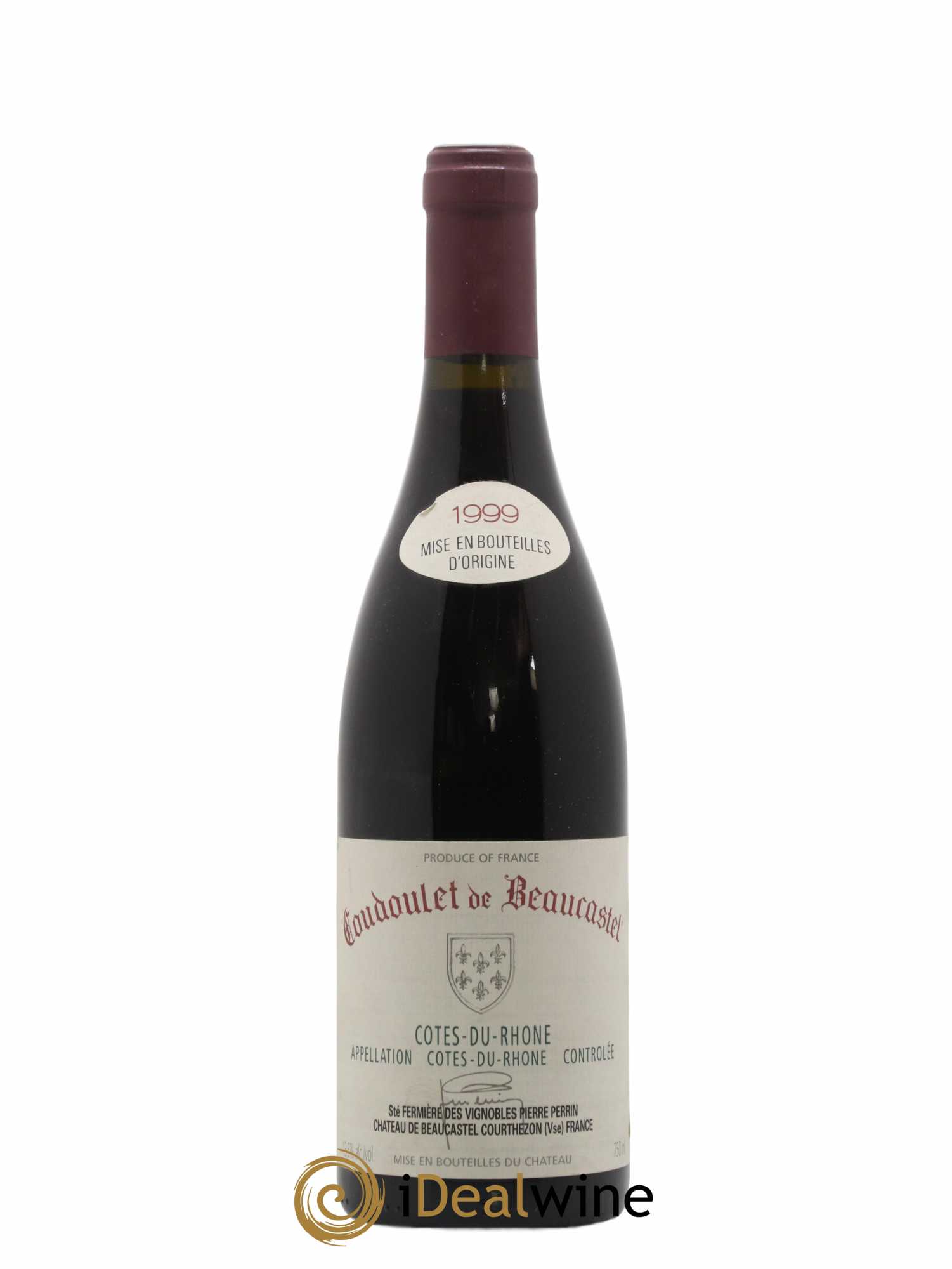 Côtes-du-Rhône Coudoulet de Beaucastel Famille Perrin 1999 - Lot de 1 bouteille - 0