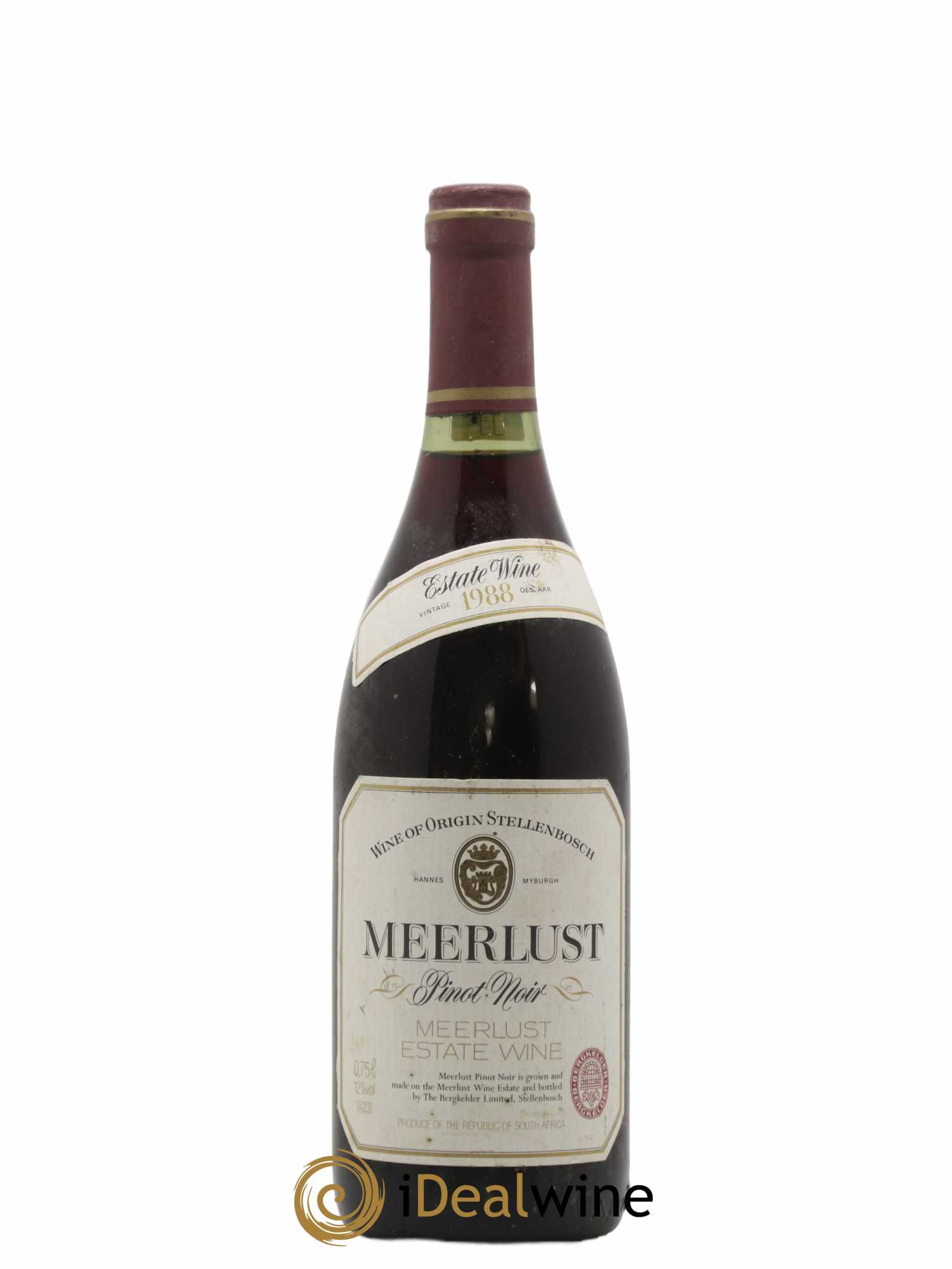 Afrique du Sud Pinot noir Meerlust 1988 - Lot de 1 bouteille - 0