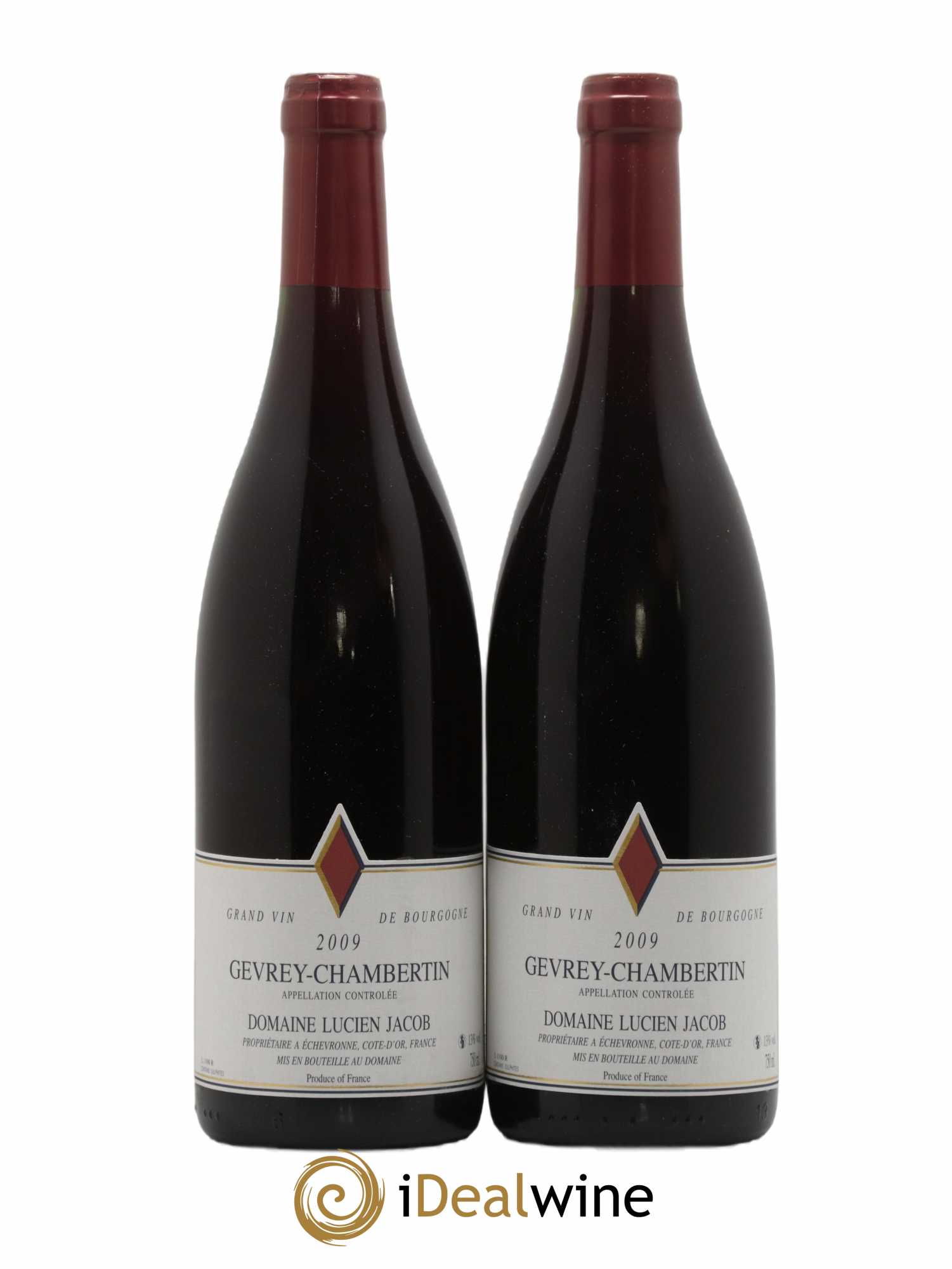 Gevrey-Chambertin Lucien Jacob 2009 - Lot de 2 bouteilles - 0