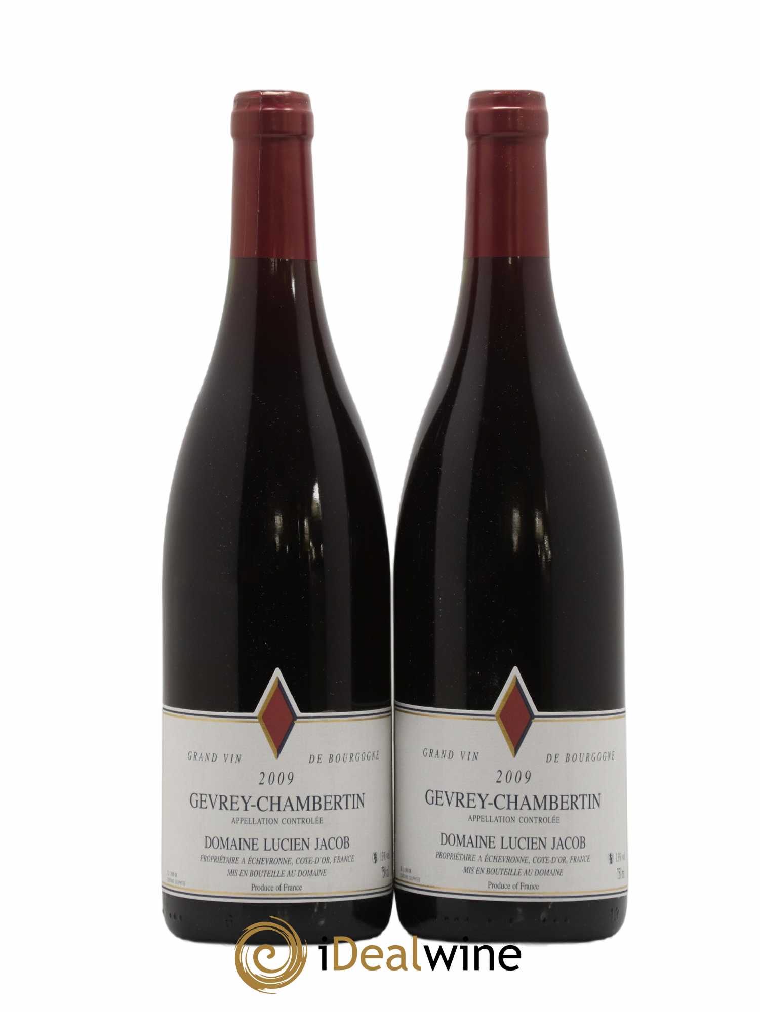 Gevrey-Chambertin Lucien Jacob 2009 - Lot de 2 bouteilles - 0