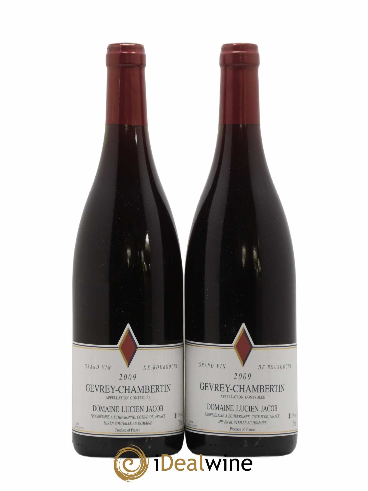 Gevrey-Chambertin Lucien Jacob 2009 - Lot de 2 bouteilles - 0