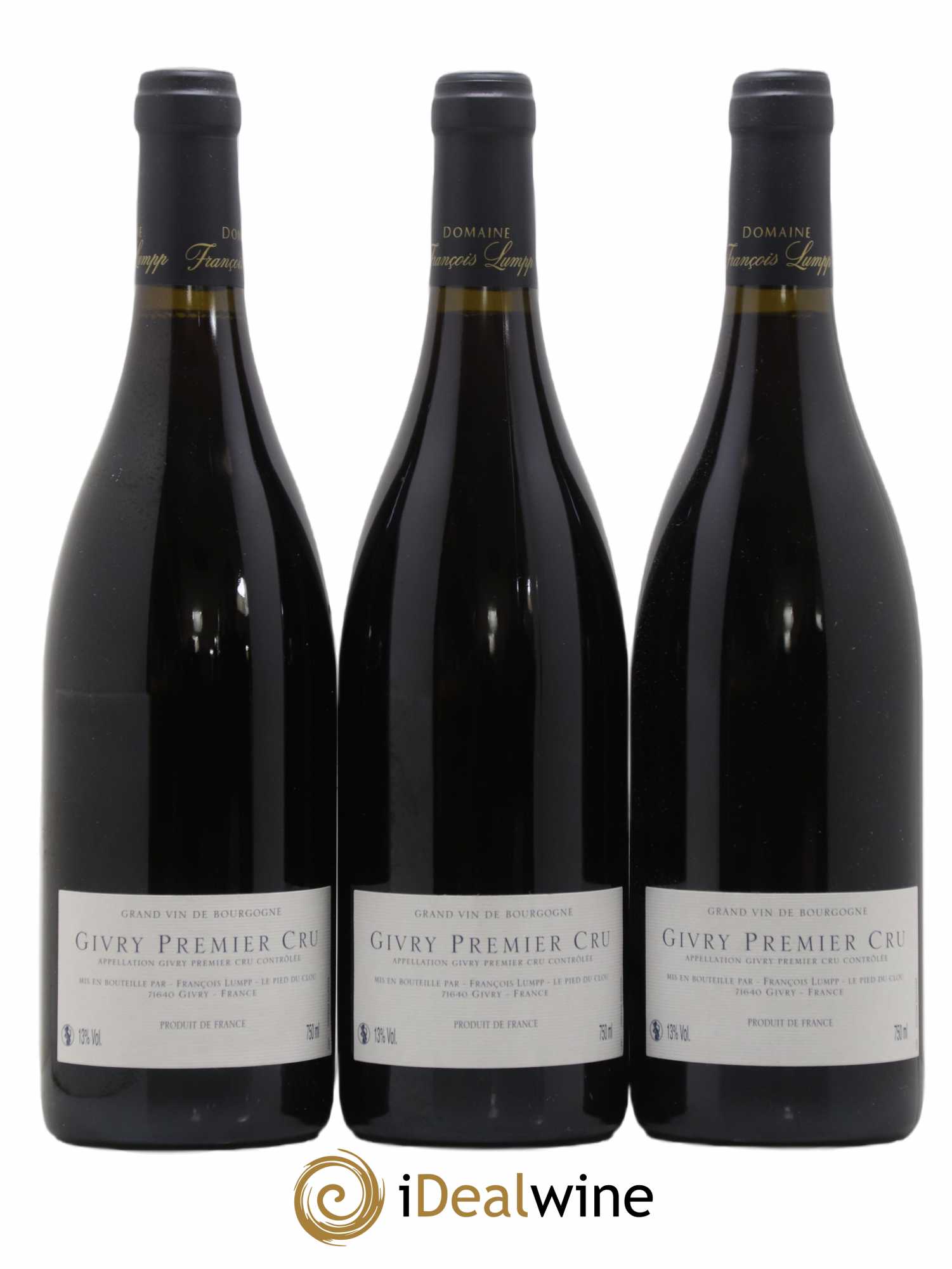 Givry 1er Cru Petit Marole François Lumpp (Domaine) 2010 - Lotto di 3 bottiglie - 1