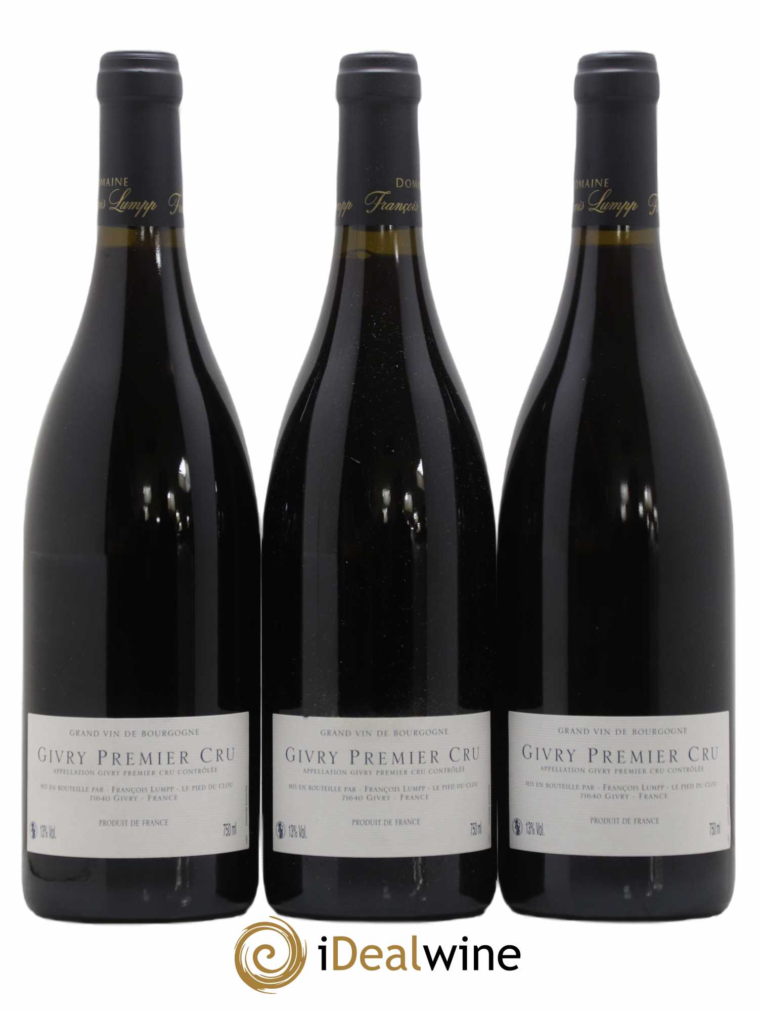 Givry 1er Cru Petit Marole François Lumpp (Domaine) 2010 - Lot de 3 bouteilles - 1