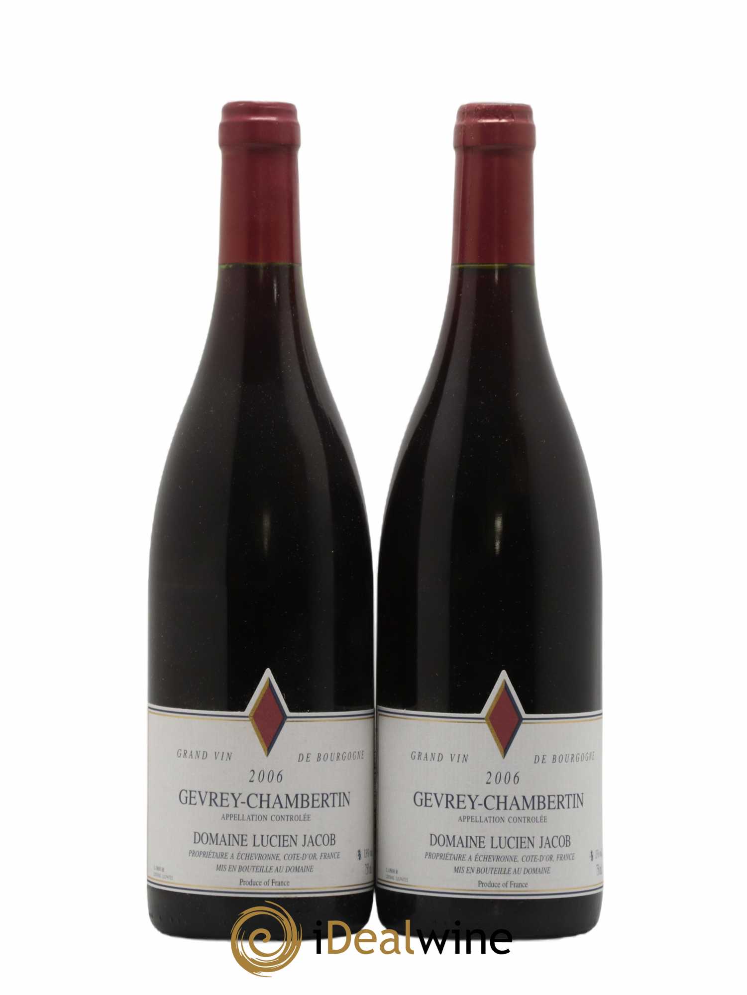 Gevrey-Chambertin Lucien Jacob 2006 - Lot de 2 bouteilles - 0